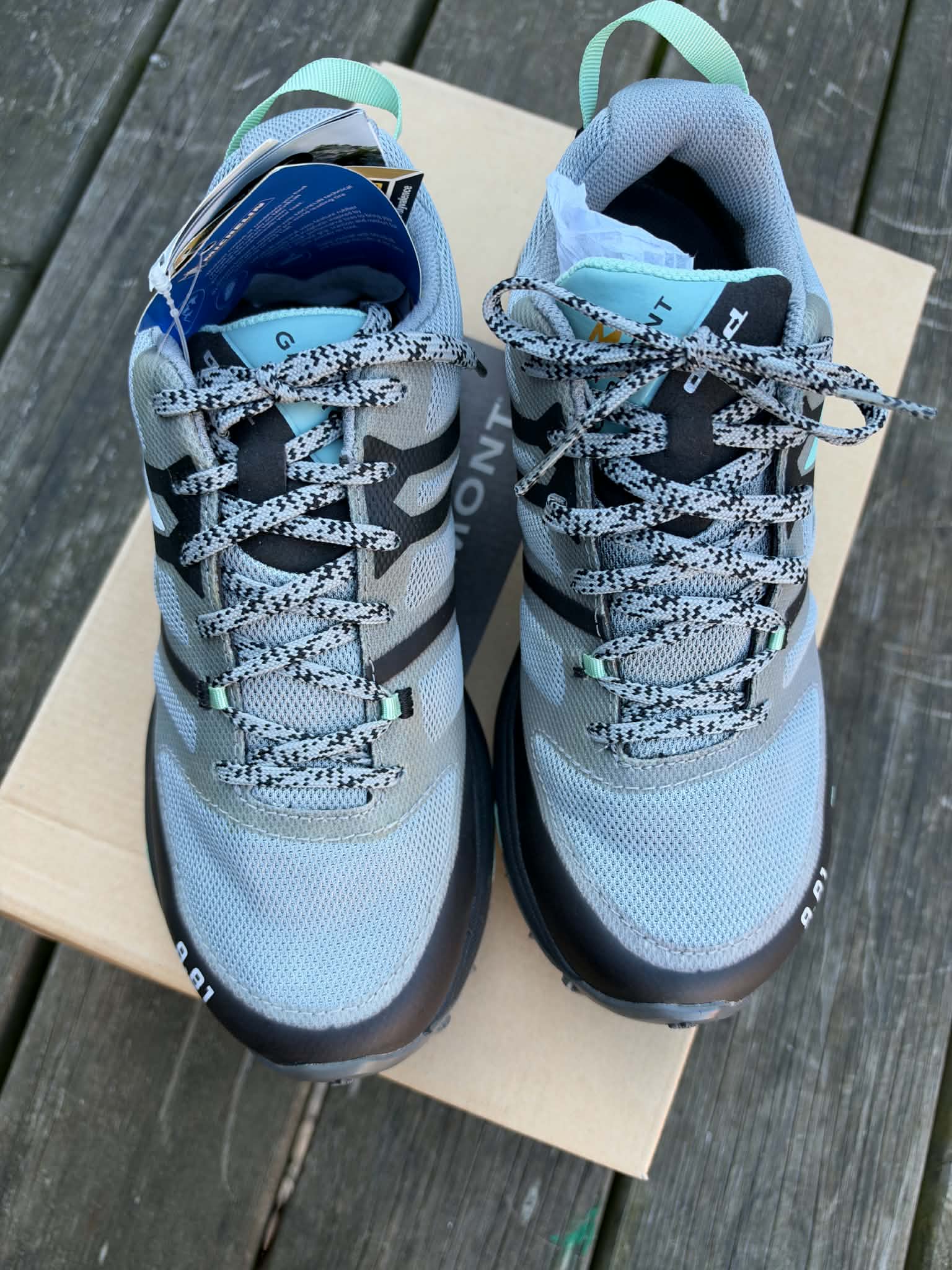 Garmont 9.81 track Goretex women, størrelse 38, nye. Farve: Dark grey/light green