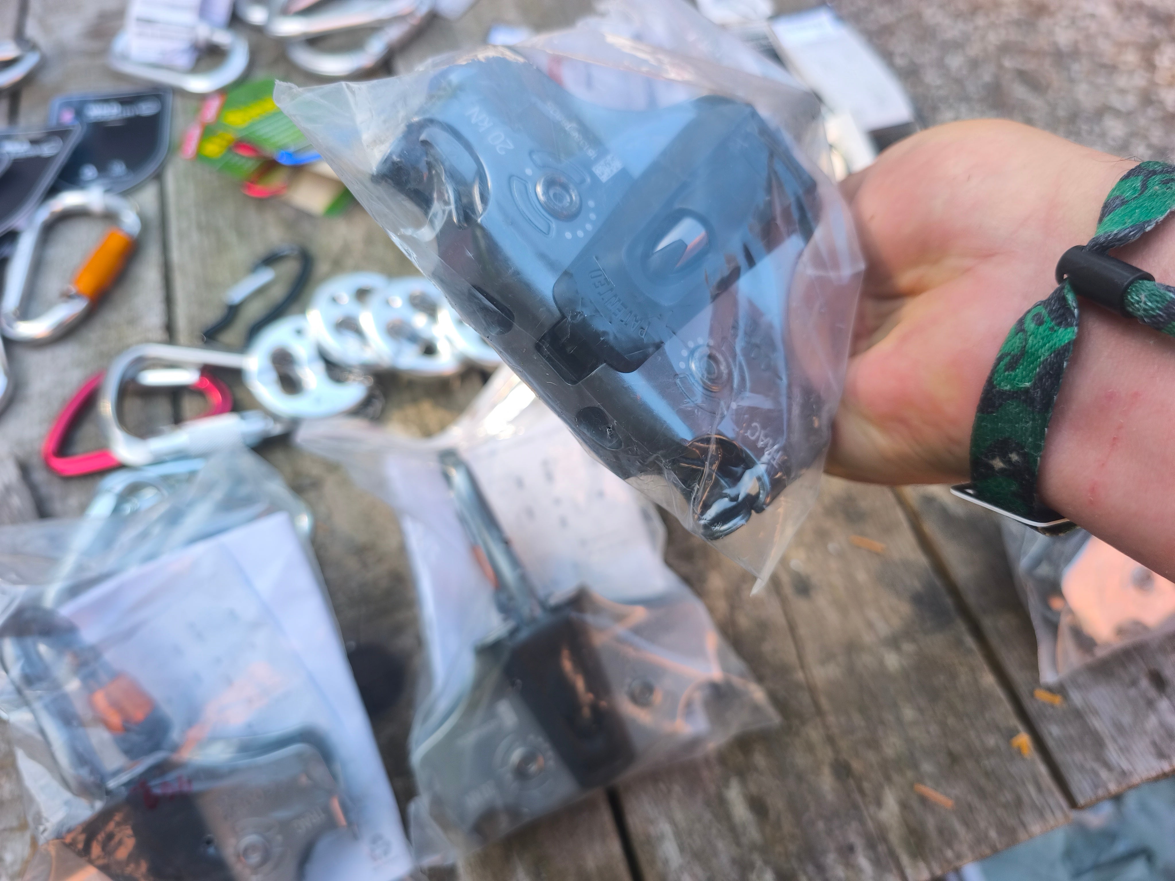 Petzl P24AUB track pulley til at lave rebbaner med. Nye