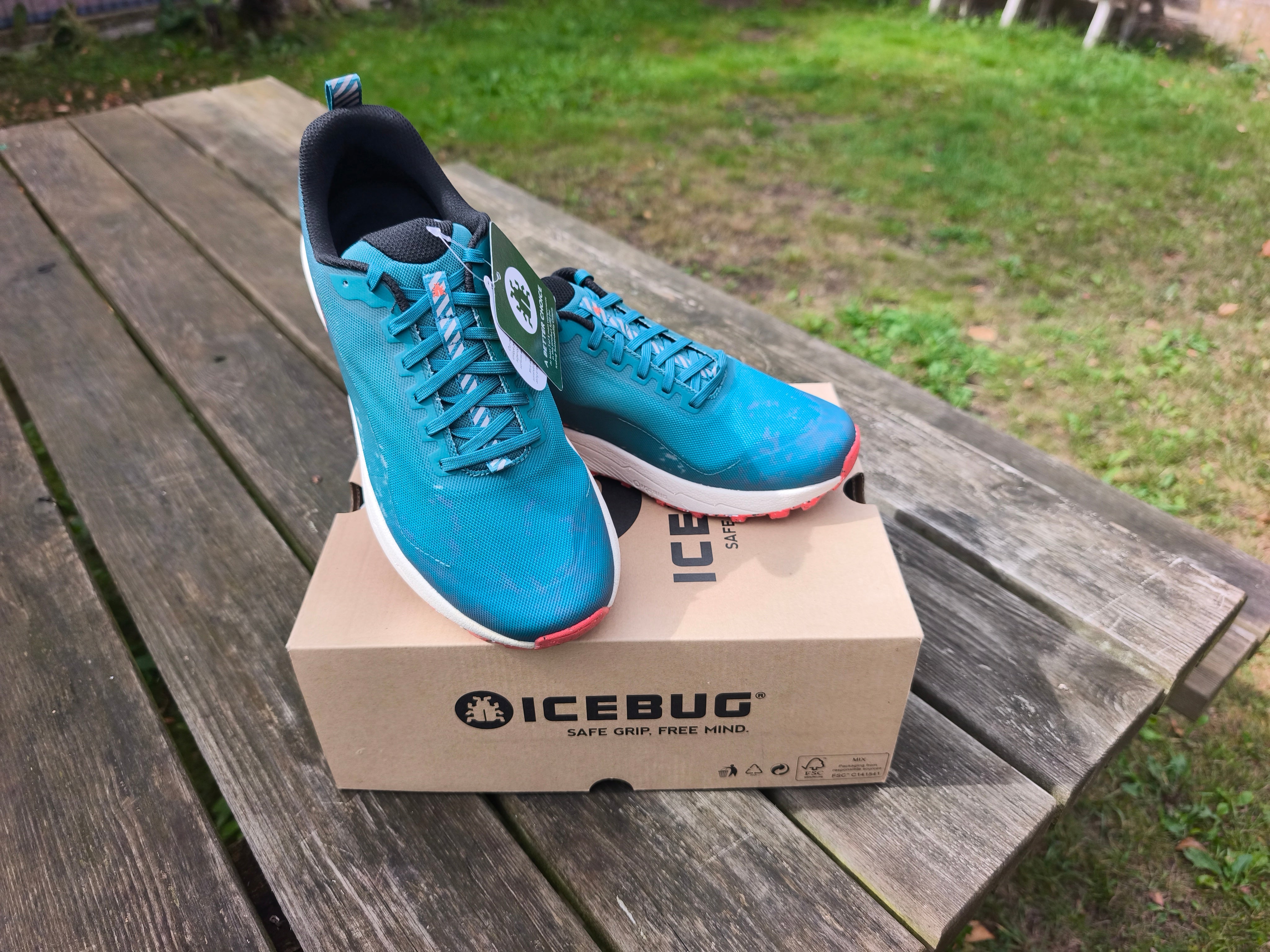 Icebug Outrun RB9X dame, G93002-0A, Farve: Teal/Mango