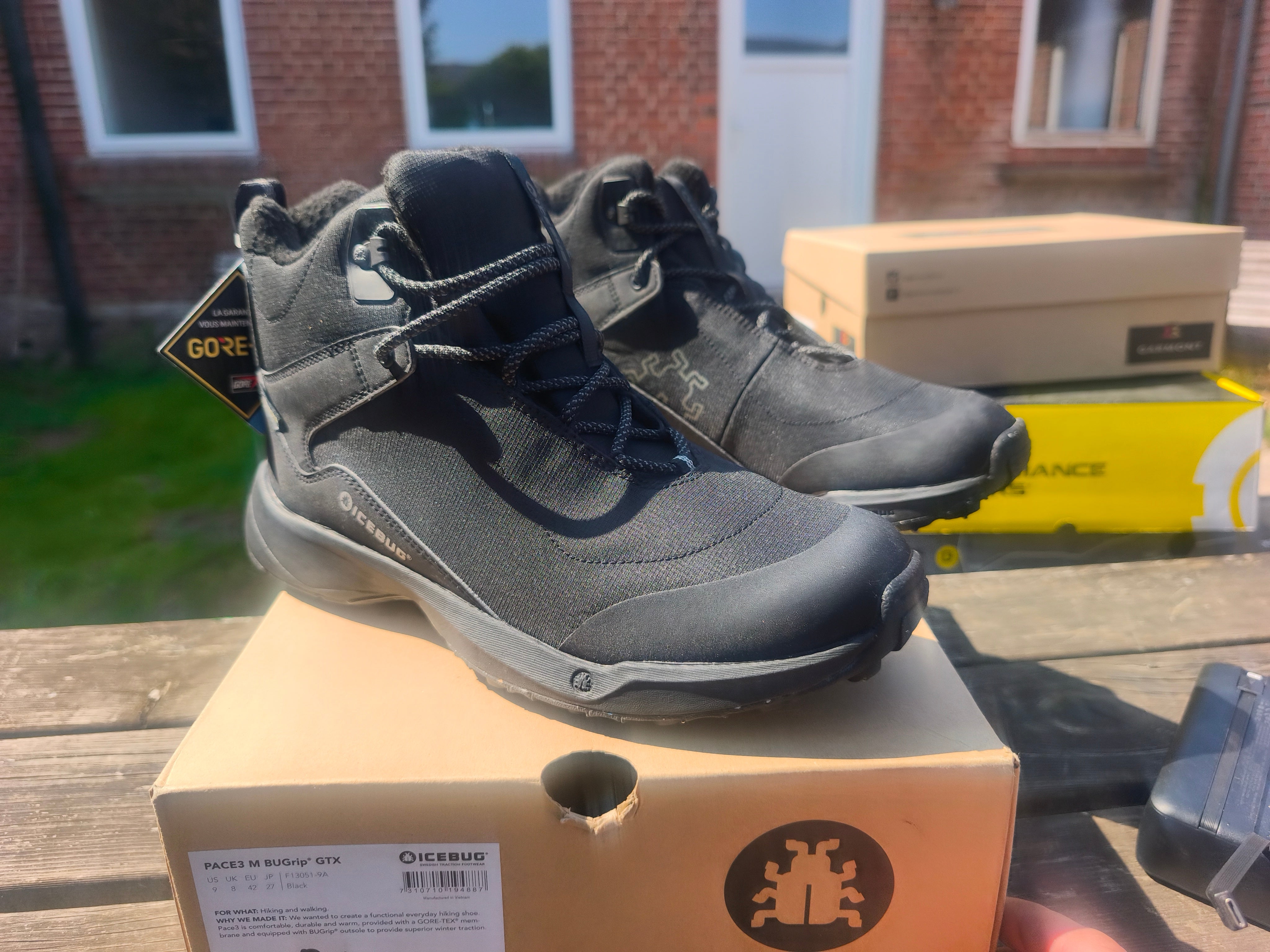 IceBug Pace3 Bugrip Goretex, størrelse 42, sort