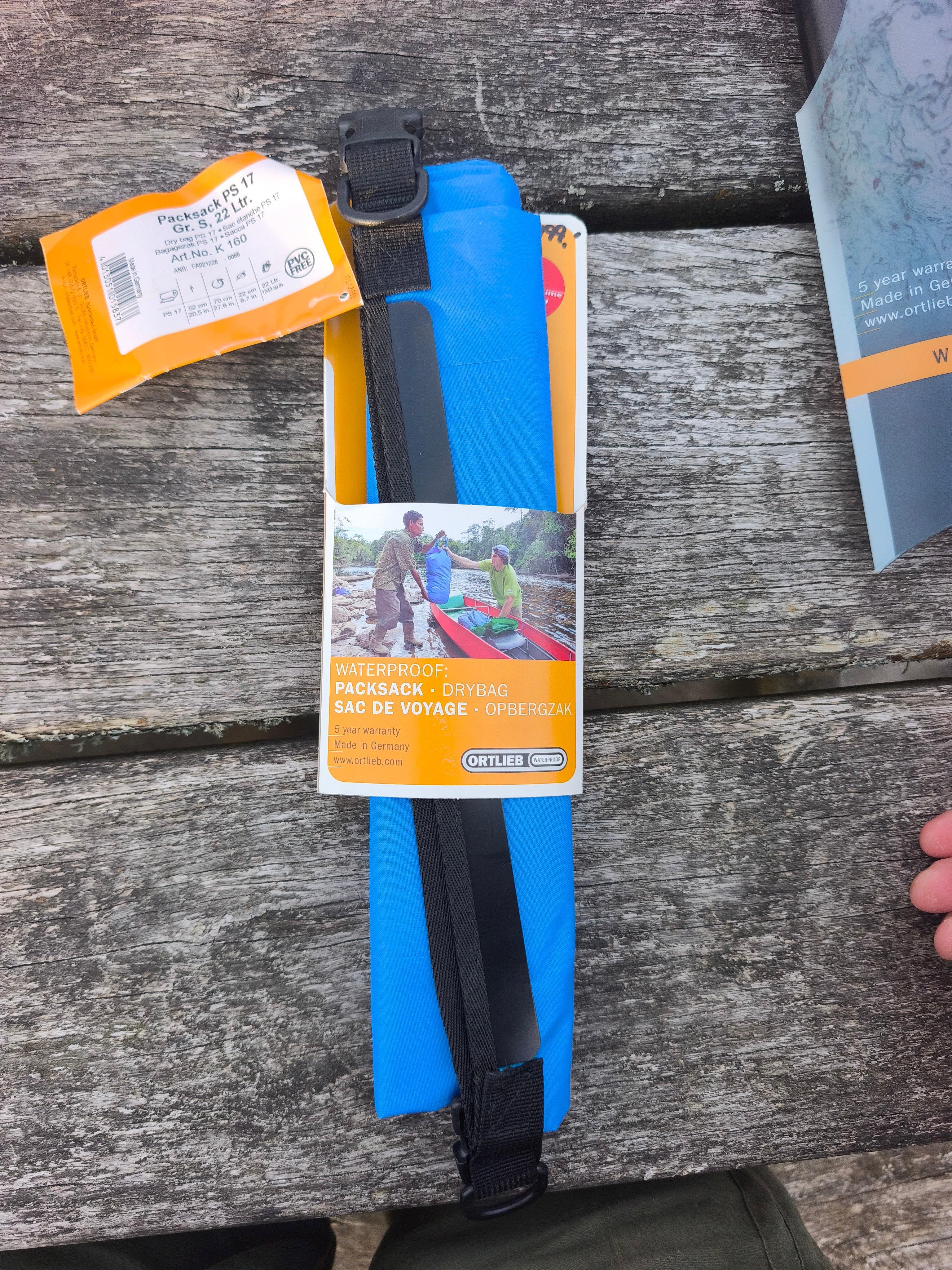 Ortlieb Packsack PS 17,  22 liter, blå