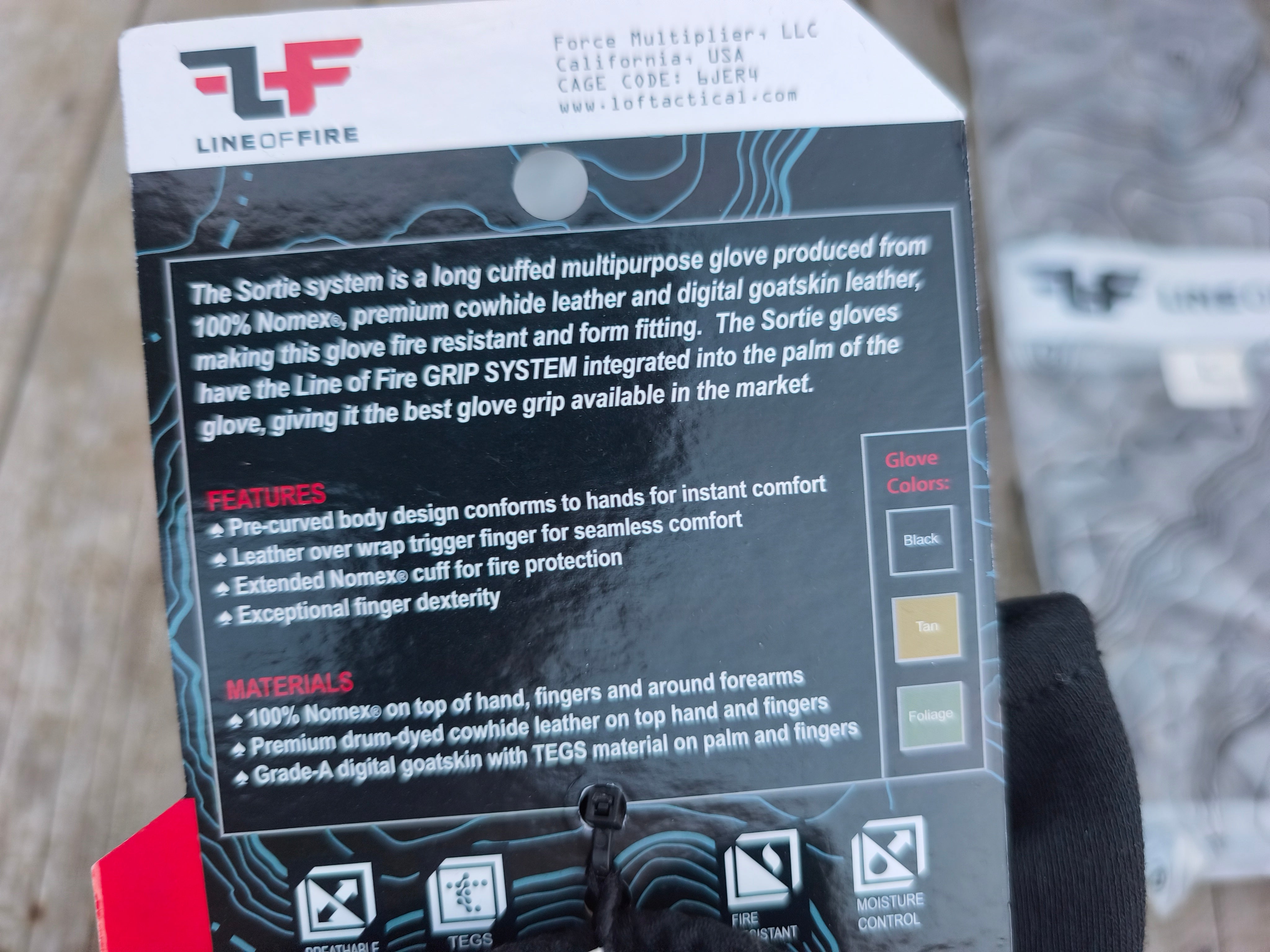 Line of Fire Sortie handsker