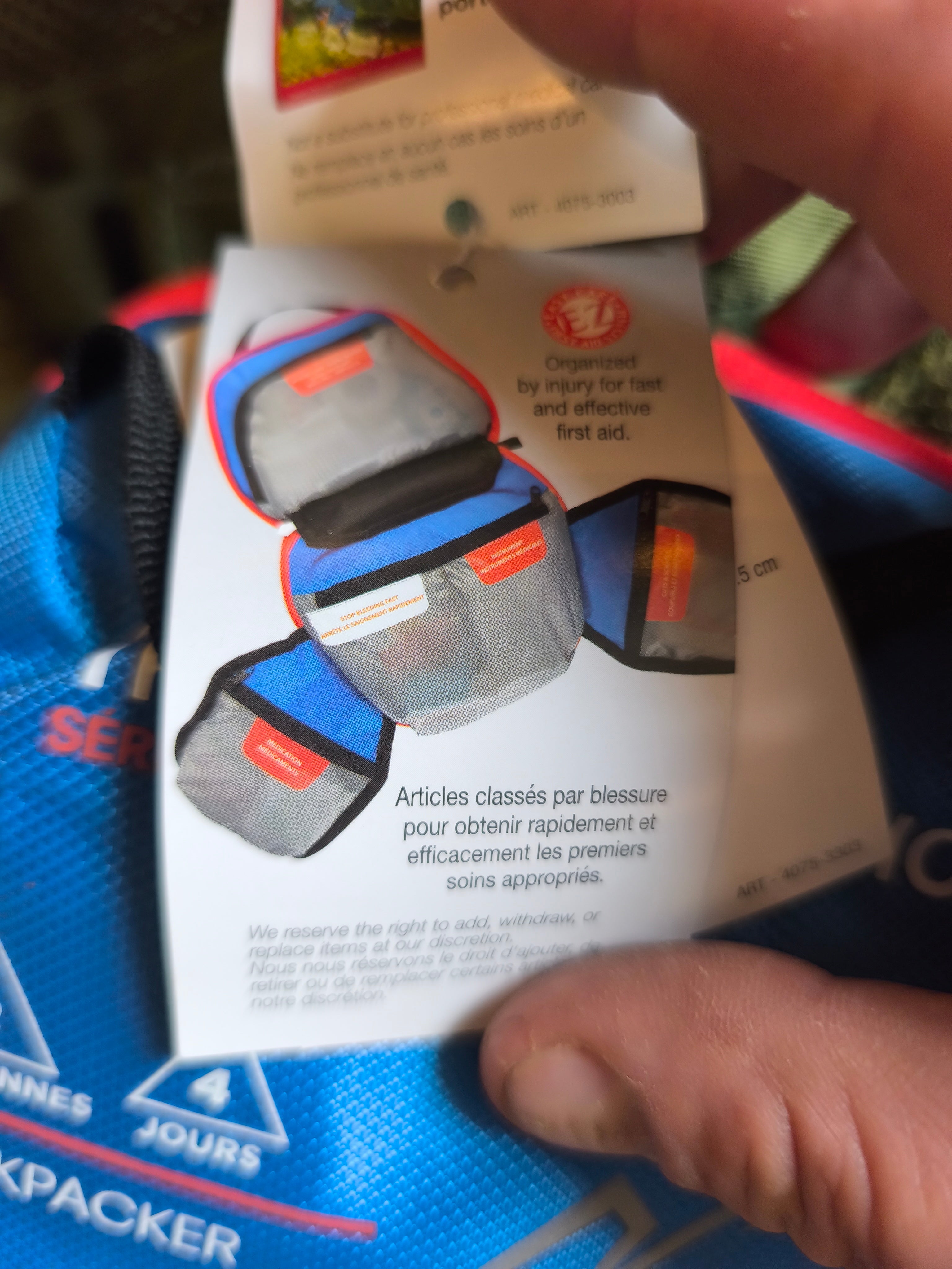 Førstehjælps kit, Adventure medical, backpacker