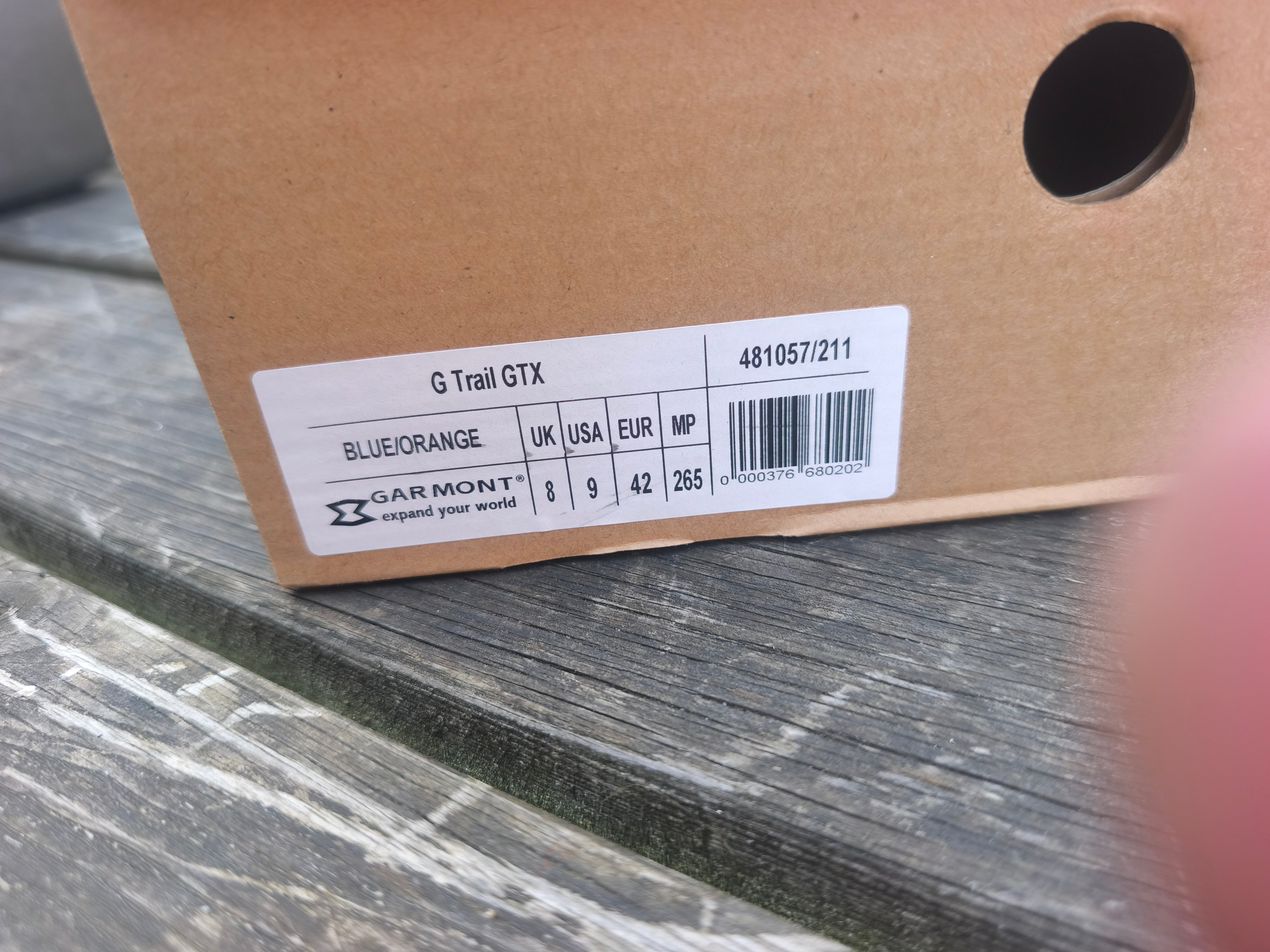 Garmint G-Trail Goretex, størrelse 42, farve Blue/orange