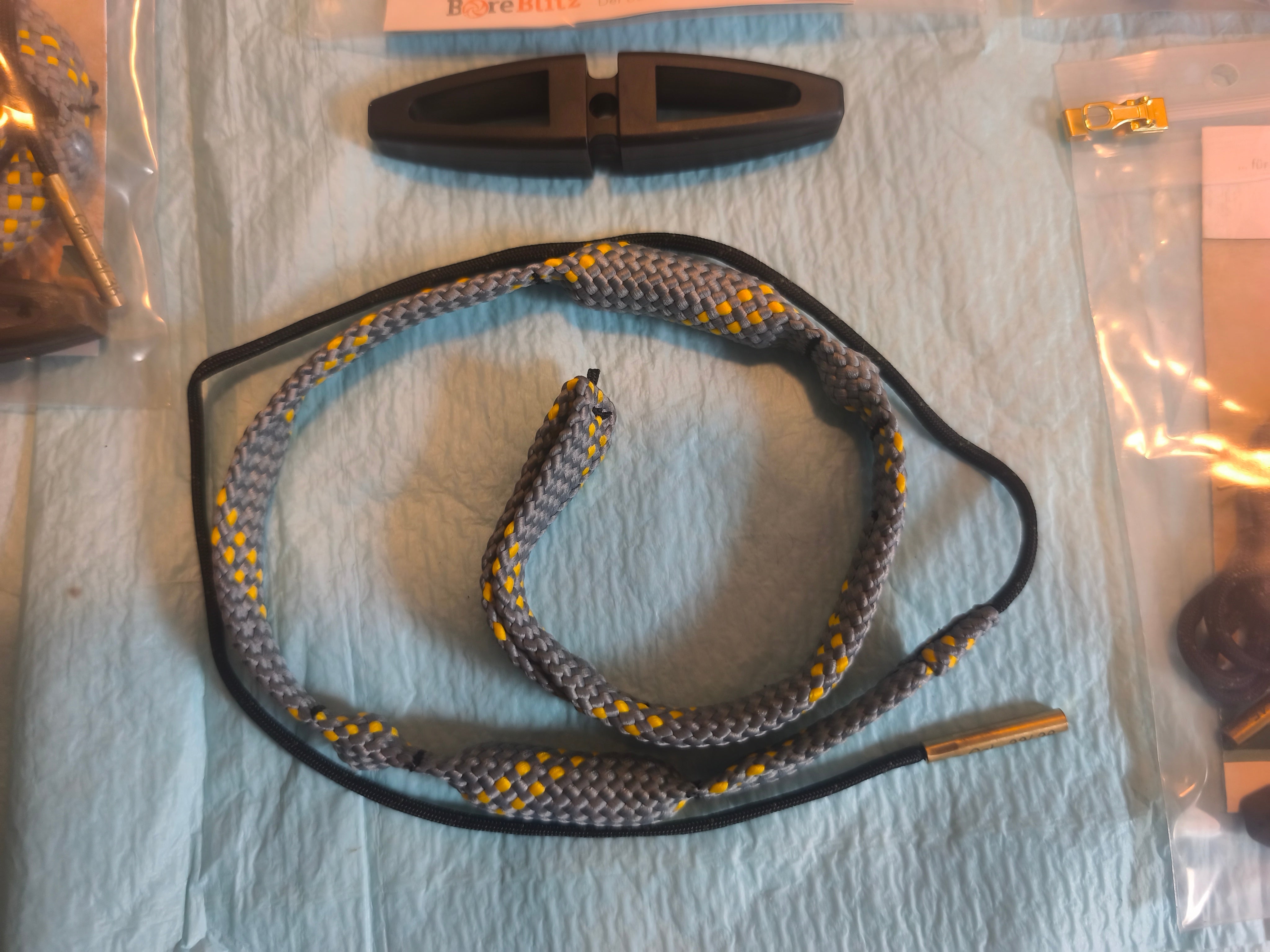 Niebling Boresnake til rens af løb på rifler og andre våben