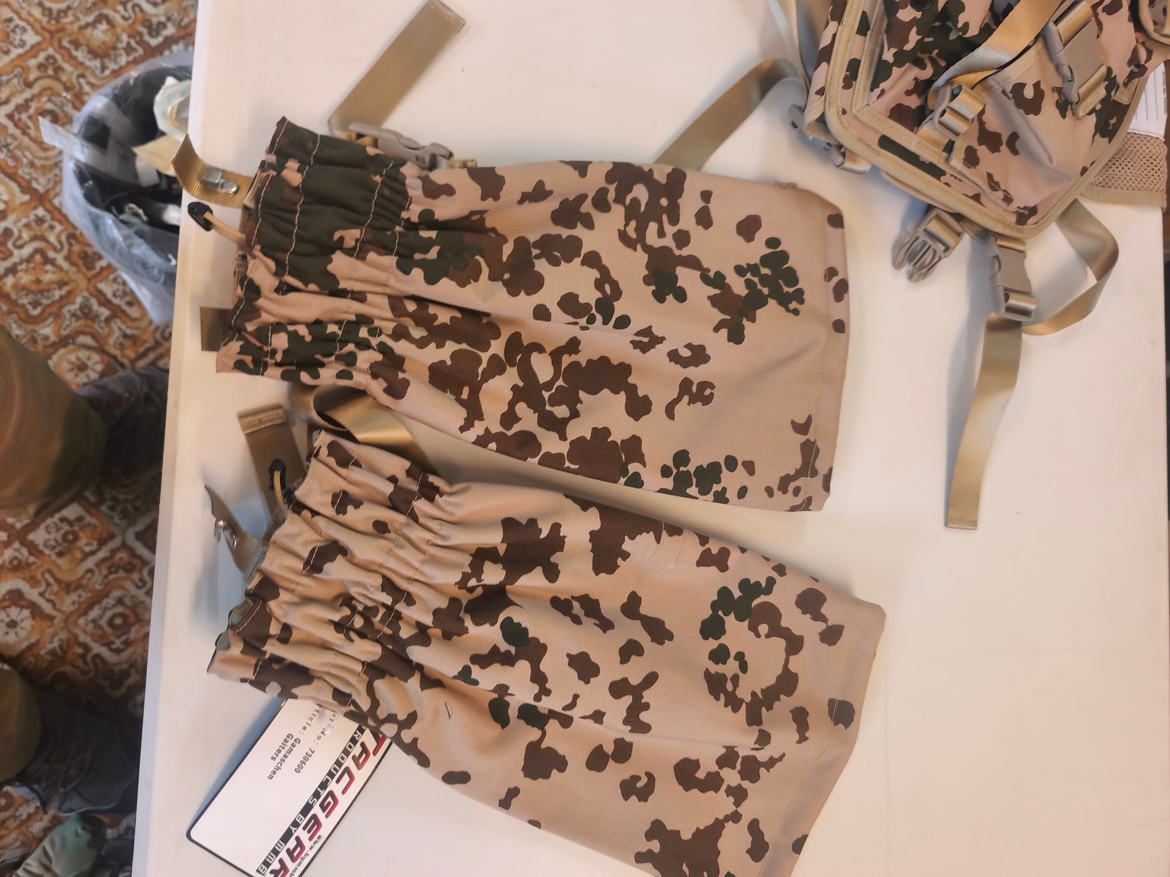 Tacgear Gaiters, ørken, ny