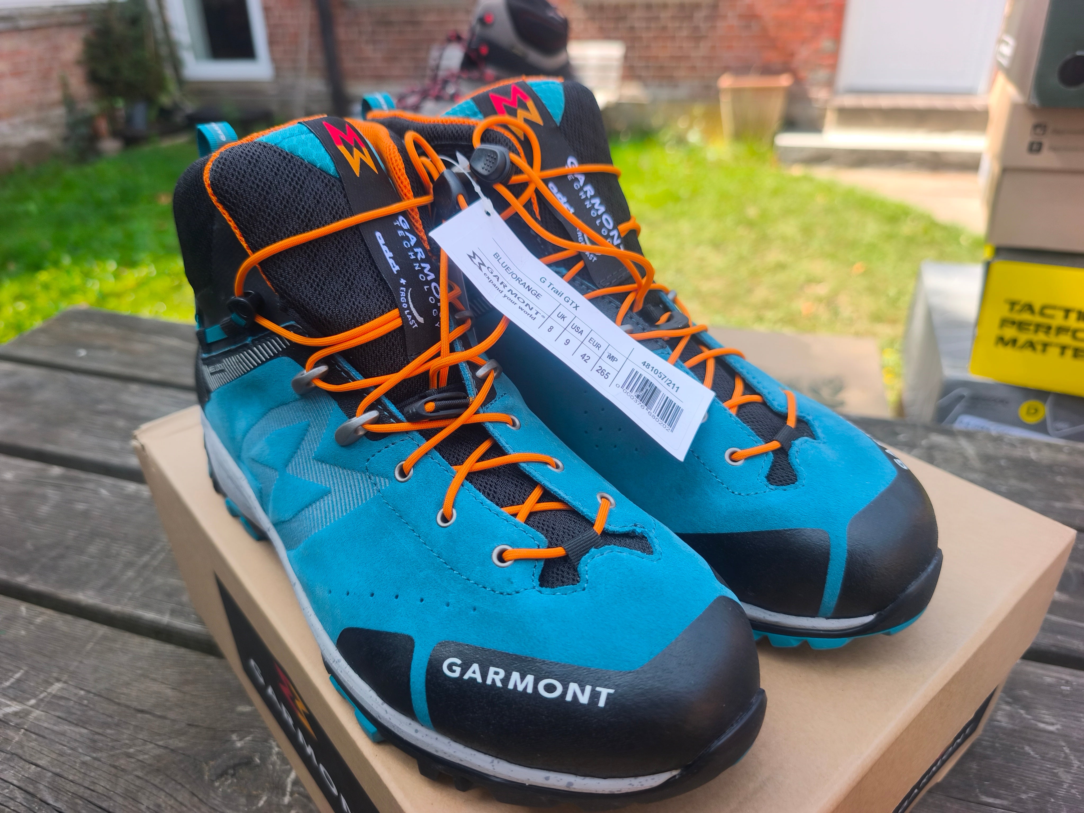 Garmint G-Trail Goretex, størrelse 42, farve Blue/orange