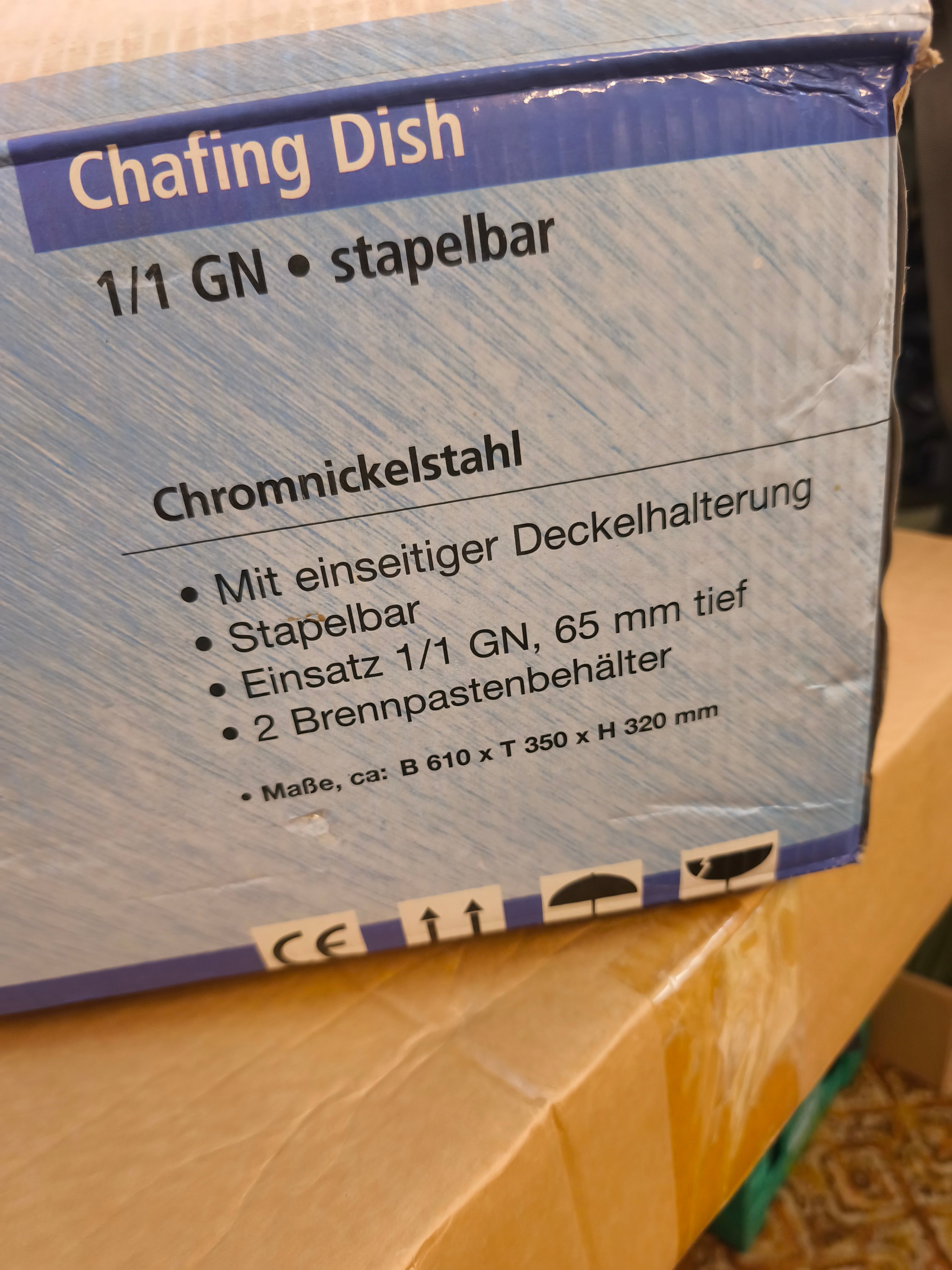 Opvarmningsbakke til Buffet, nye