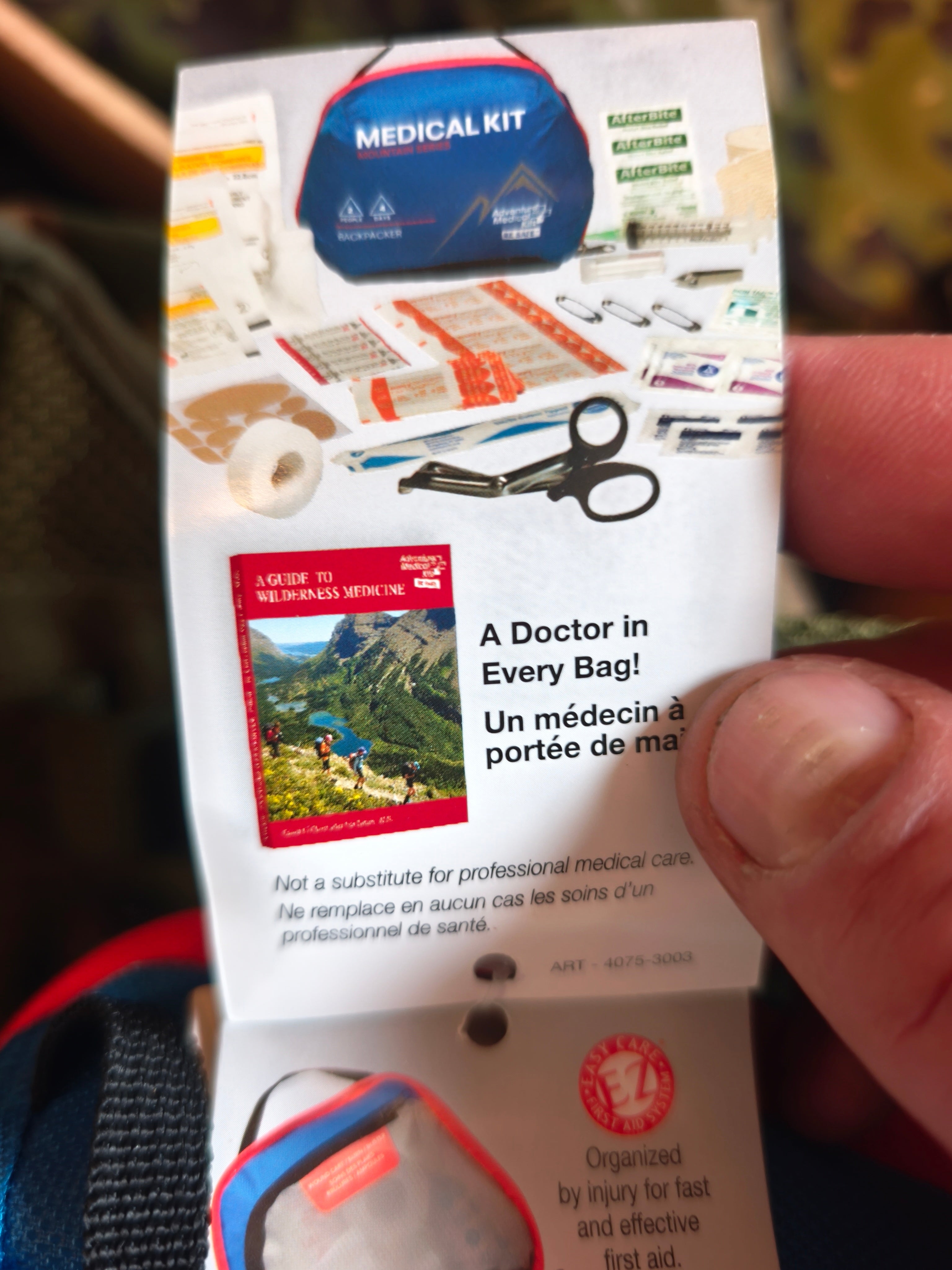 Førstehjælps kit, Adventure medical, backpacker