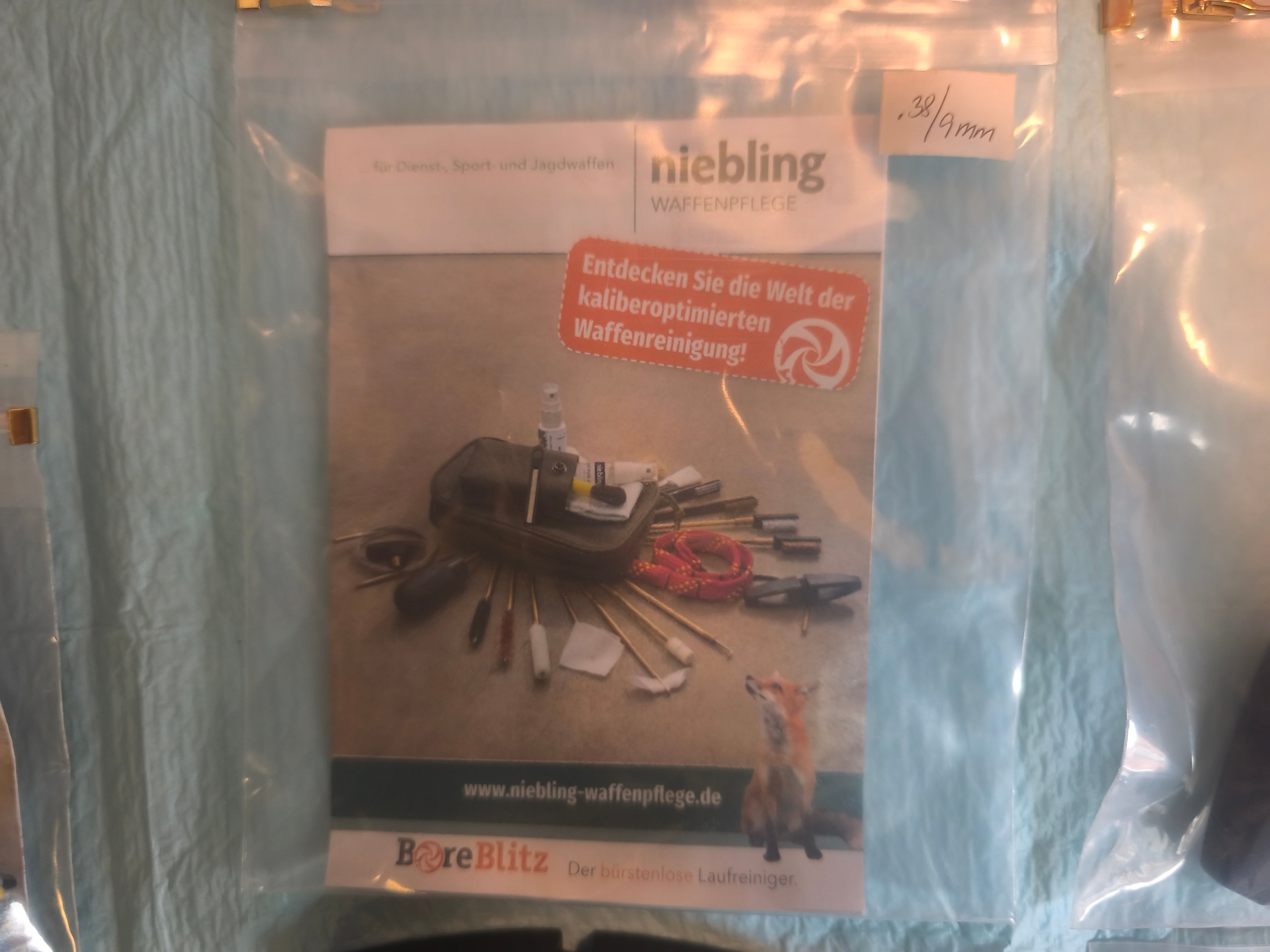 Niebling Boresnake til rens af løb på rifler og andre våben