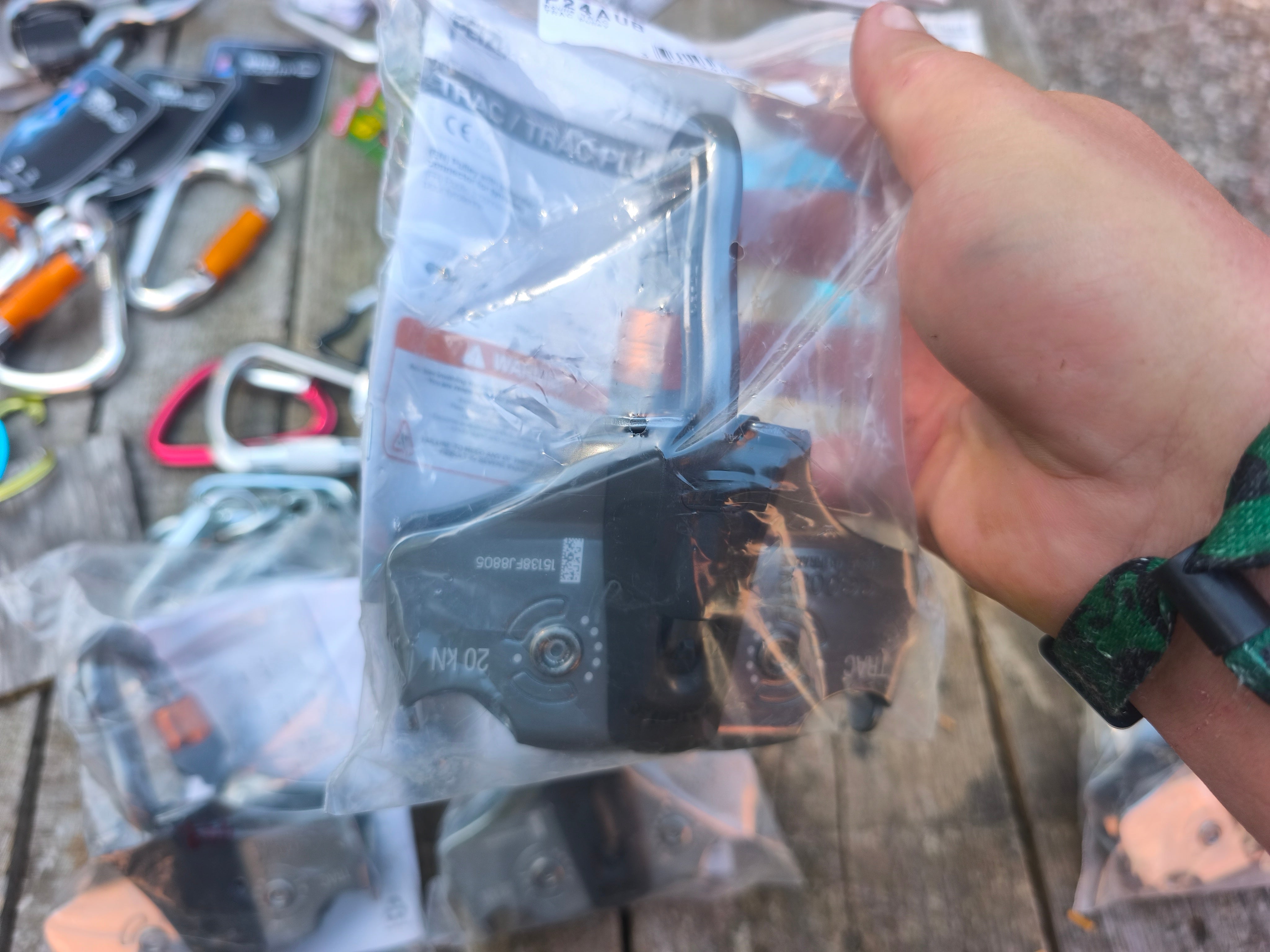 Petzl P24AUB track pulley til at lave rebbaner med. Nye