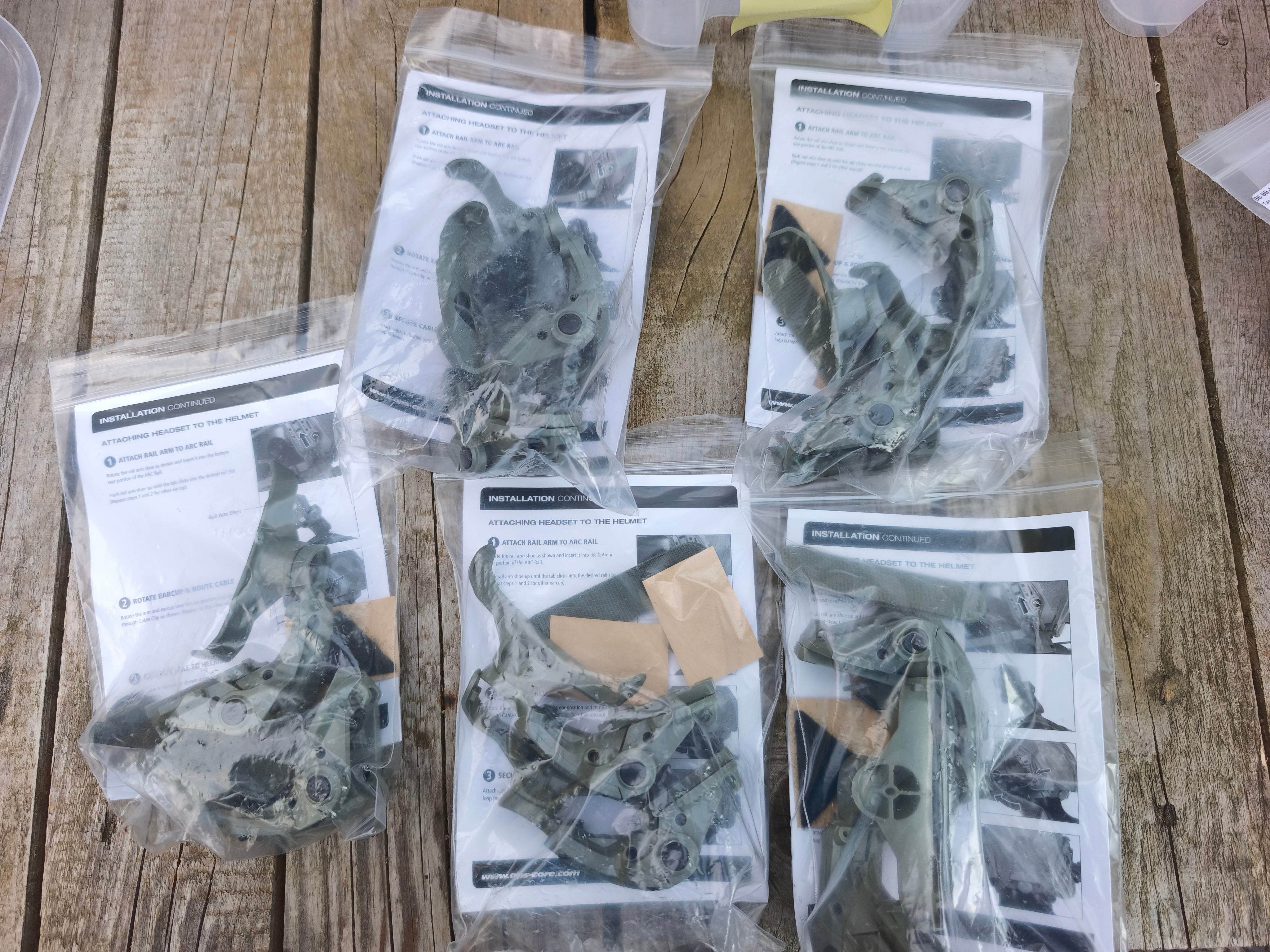 OpsCore Amp Rail Mount kit, foliage green
