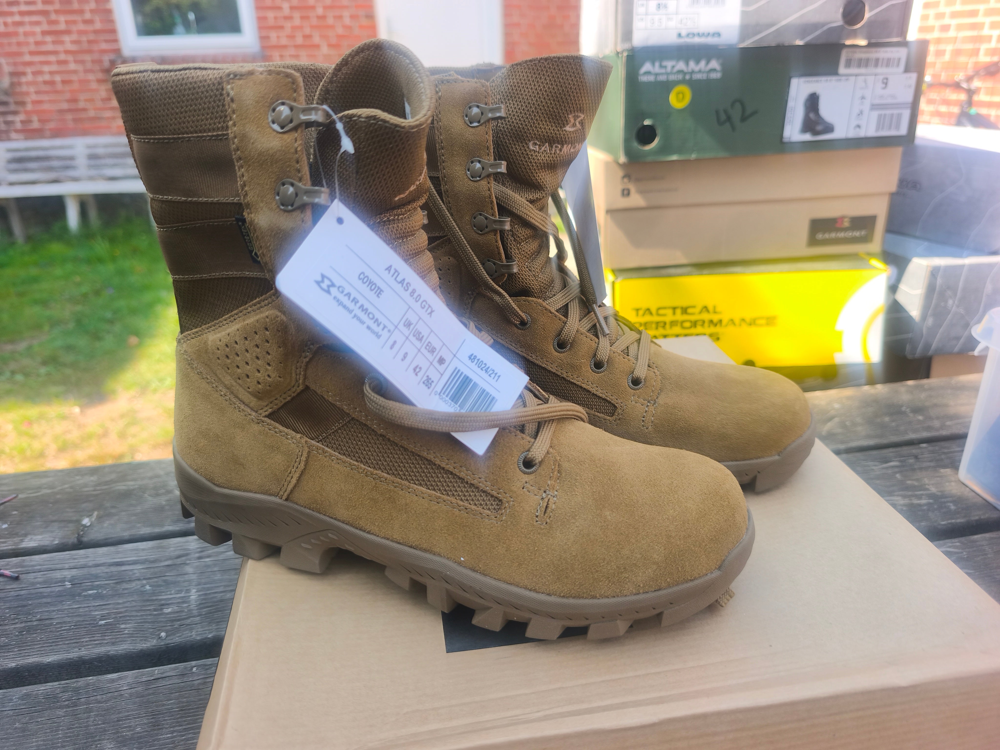 Garmont Atlas 8.0 Goretex Størrelse 42, coyote