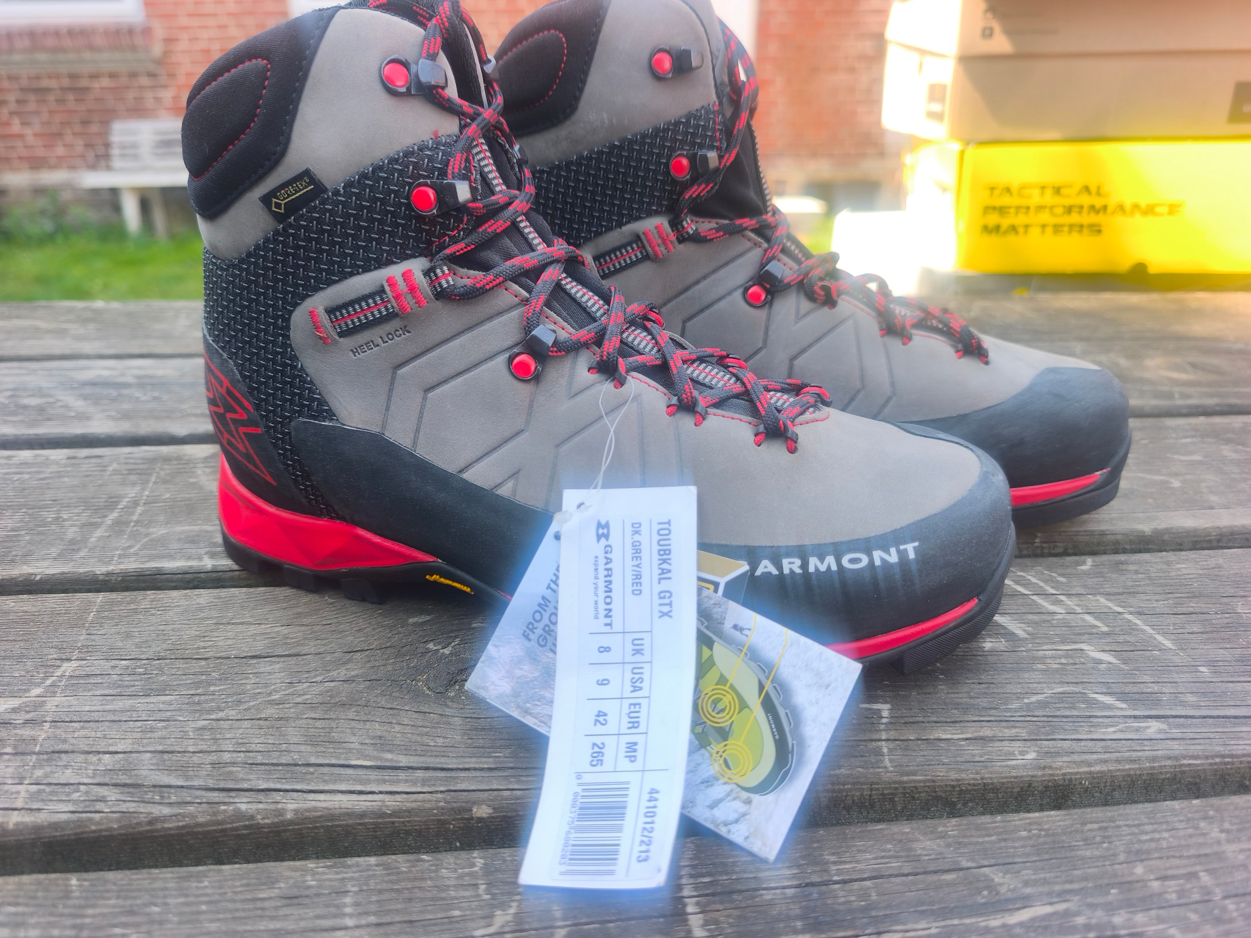 Garmont Toubkal Goretex, størrelse 42, farve grey/red