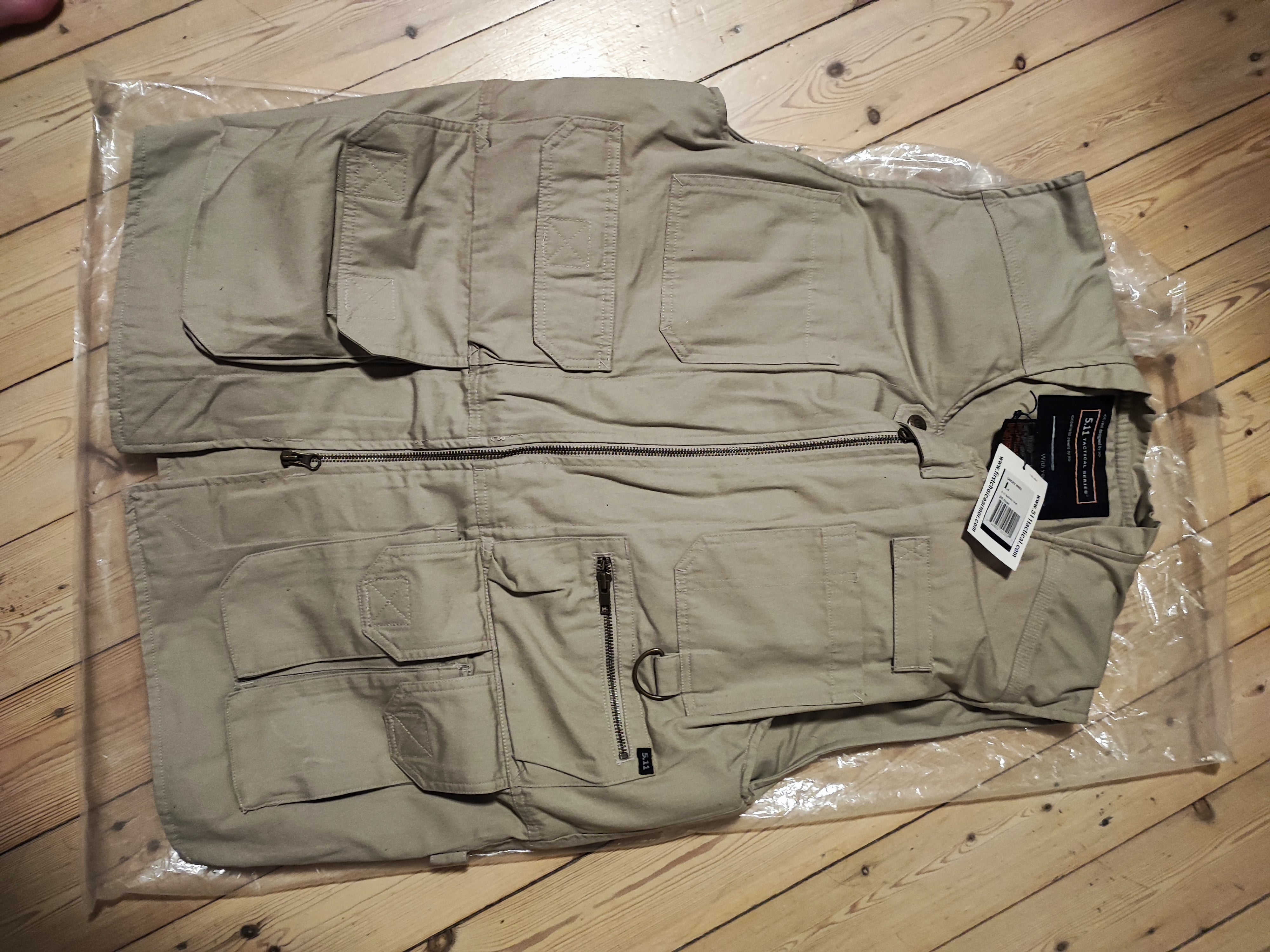 Skudsikker 5.11 contractor vest, fabriksny, gået på dato