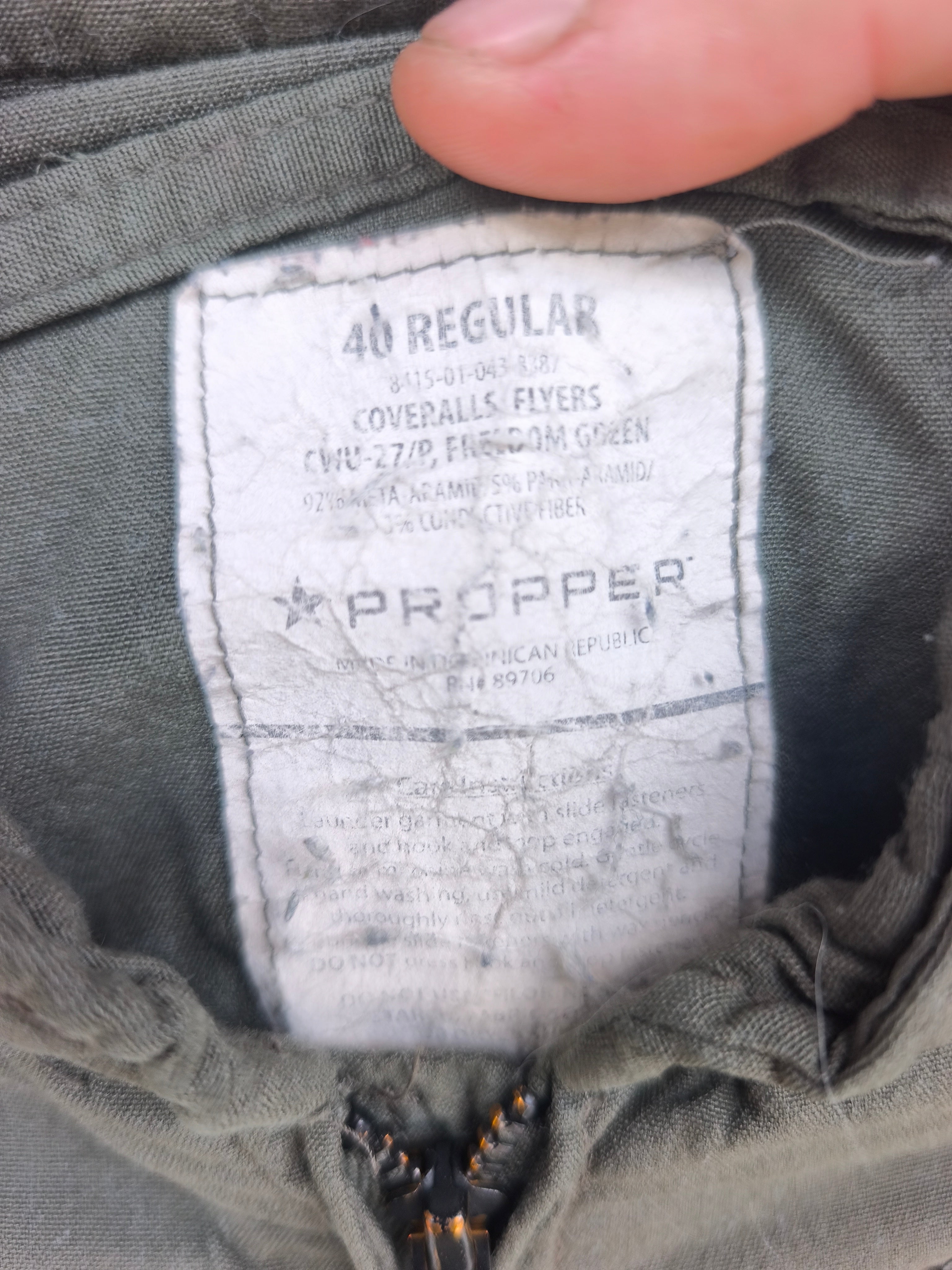 Nomex flightsuit fra Propper