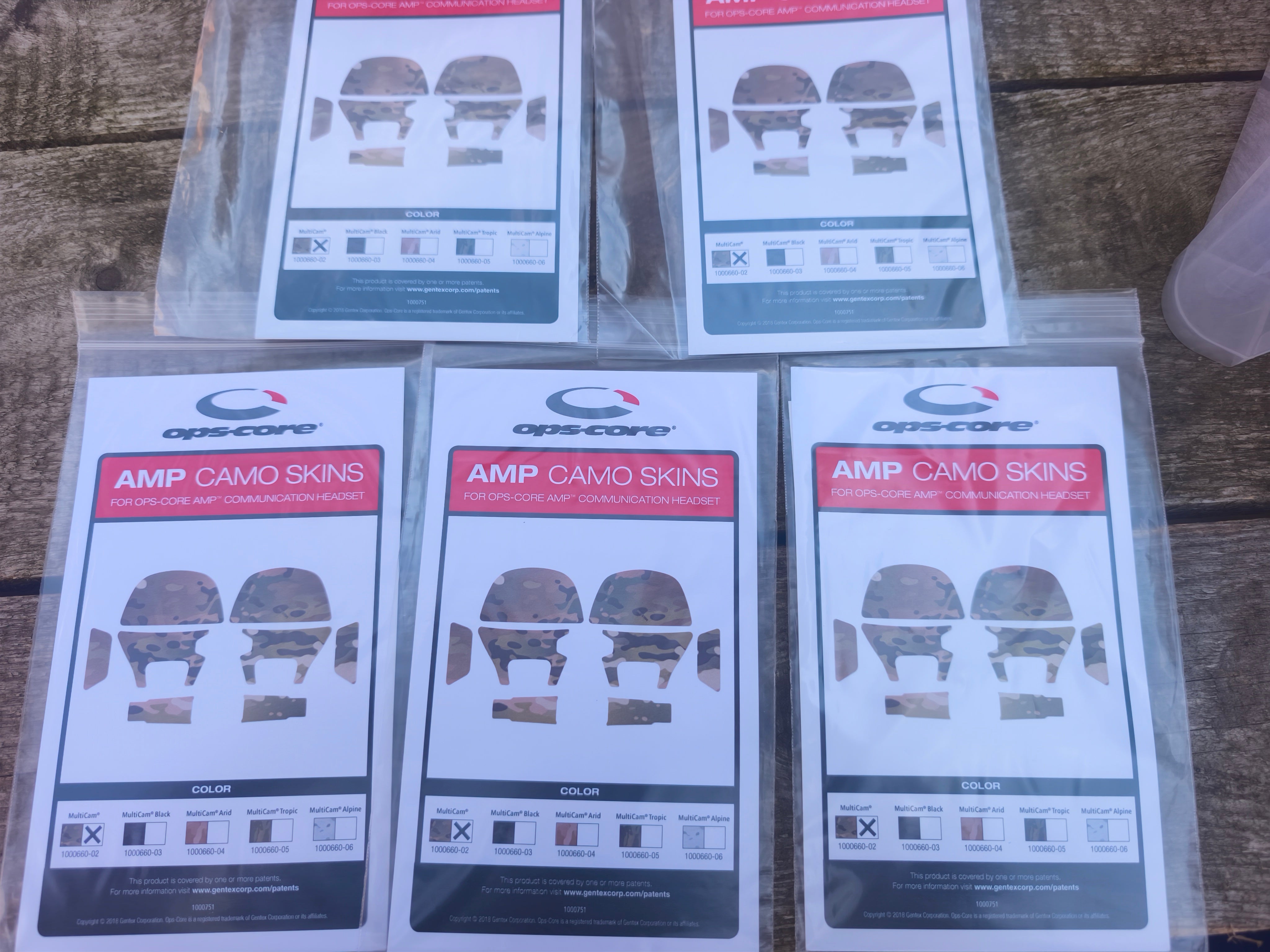 Opscore AMP camo skins, multicam