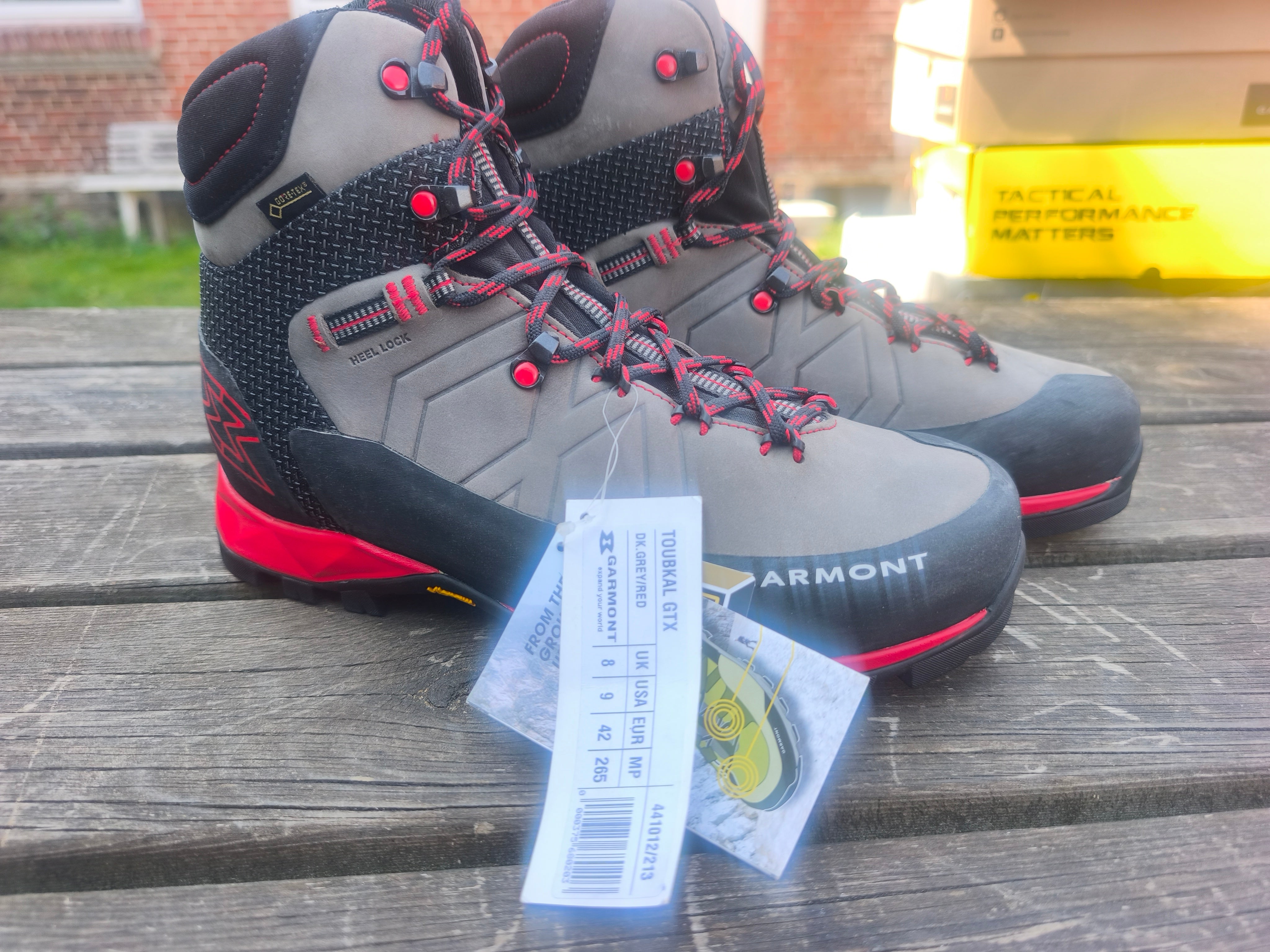 Garmont Toubkal Goretex, størrelse 42, farve grey/red