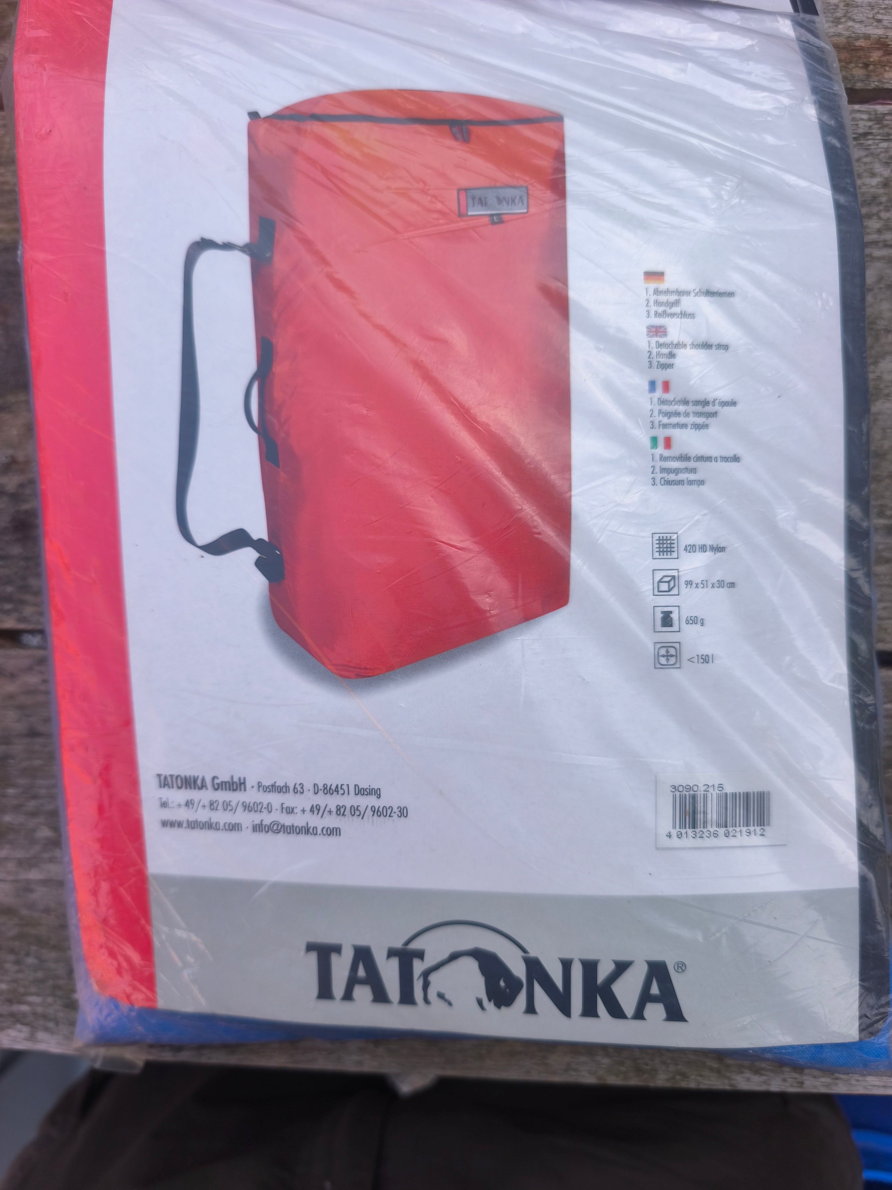 Tatonka drybag rygsæk, blå, 150 liter