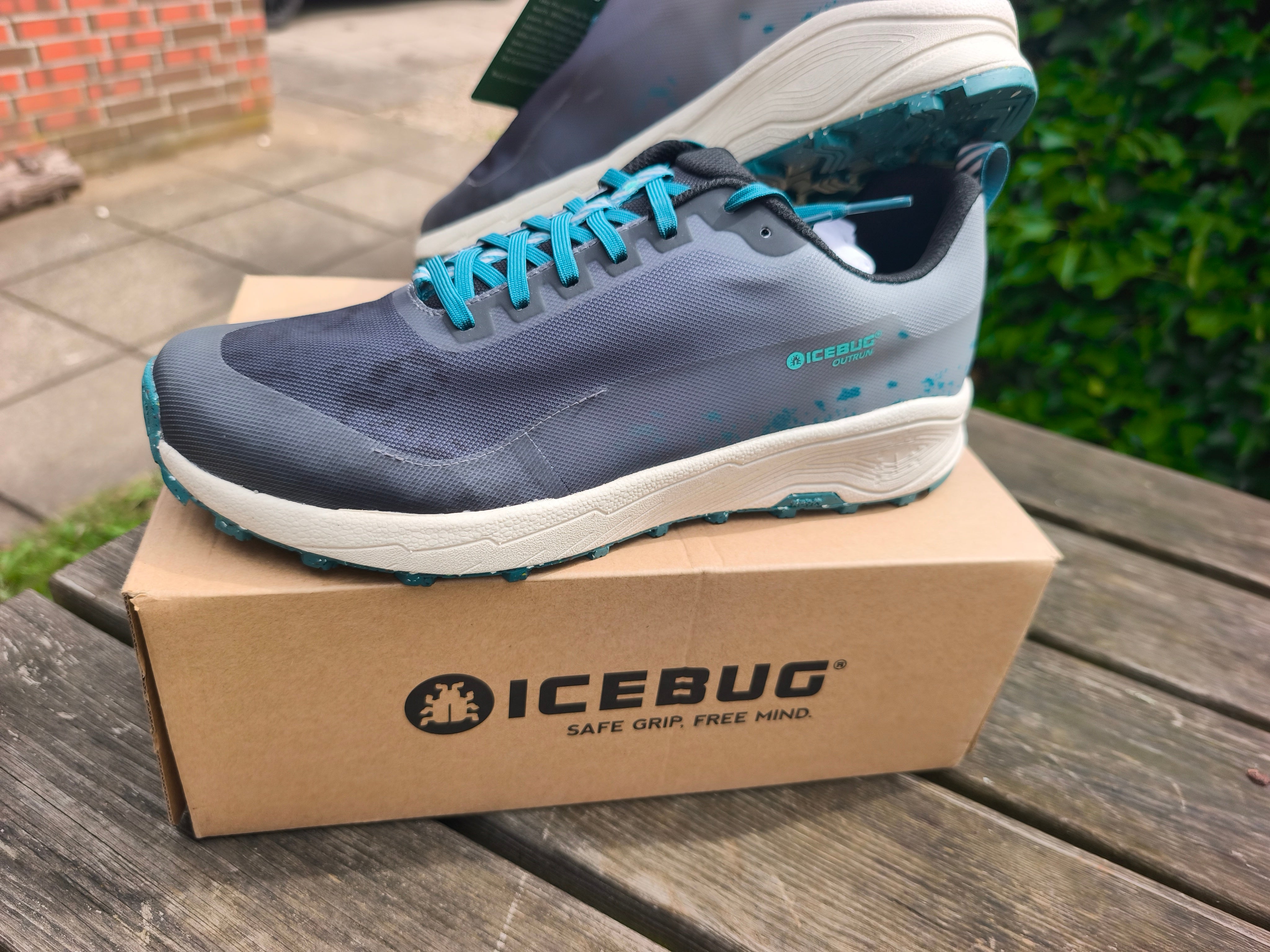 Icebug Outrun RB9X Herre, G93001-0A, Farve: Slategrey/Teal