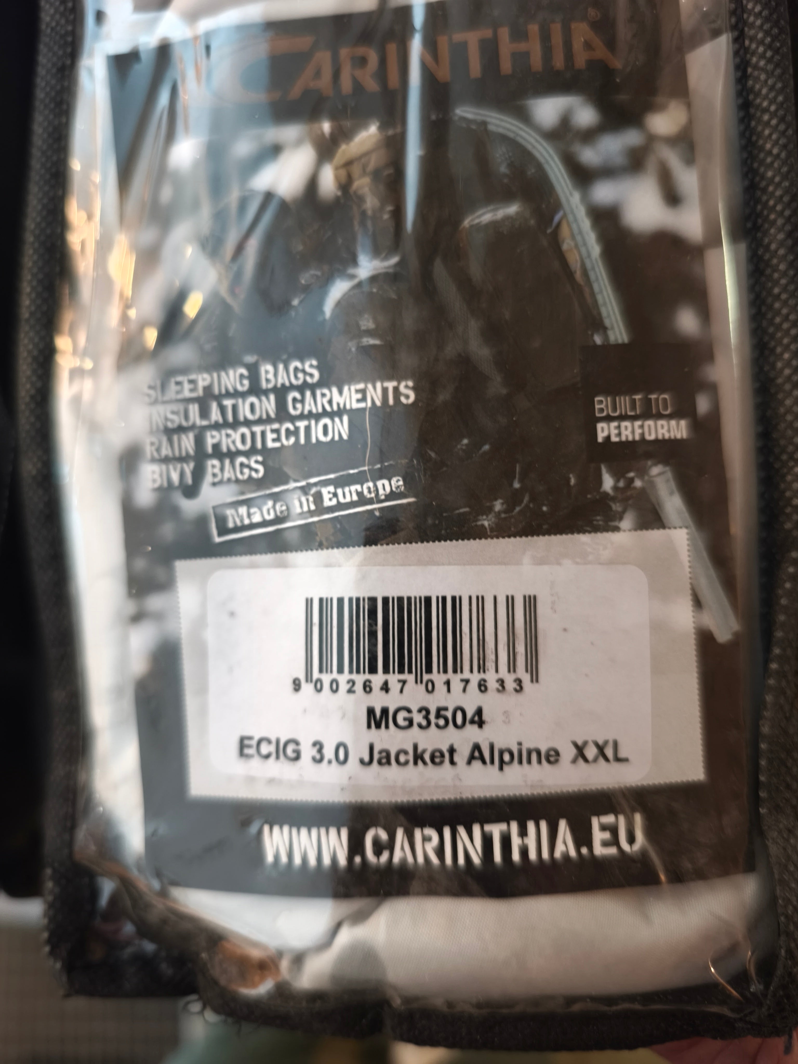 Carinthia E-CIG 3.0 Alpine XL og XXL, nye