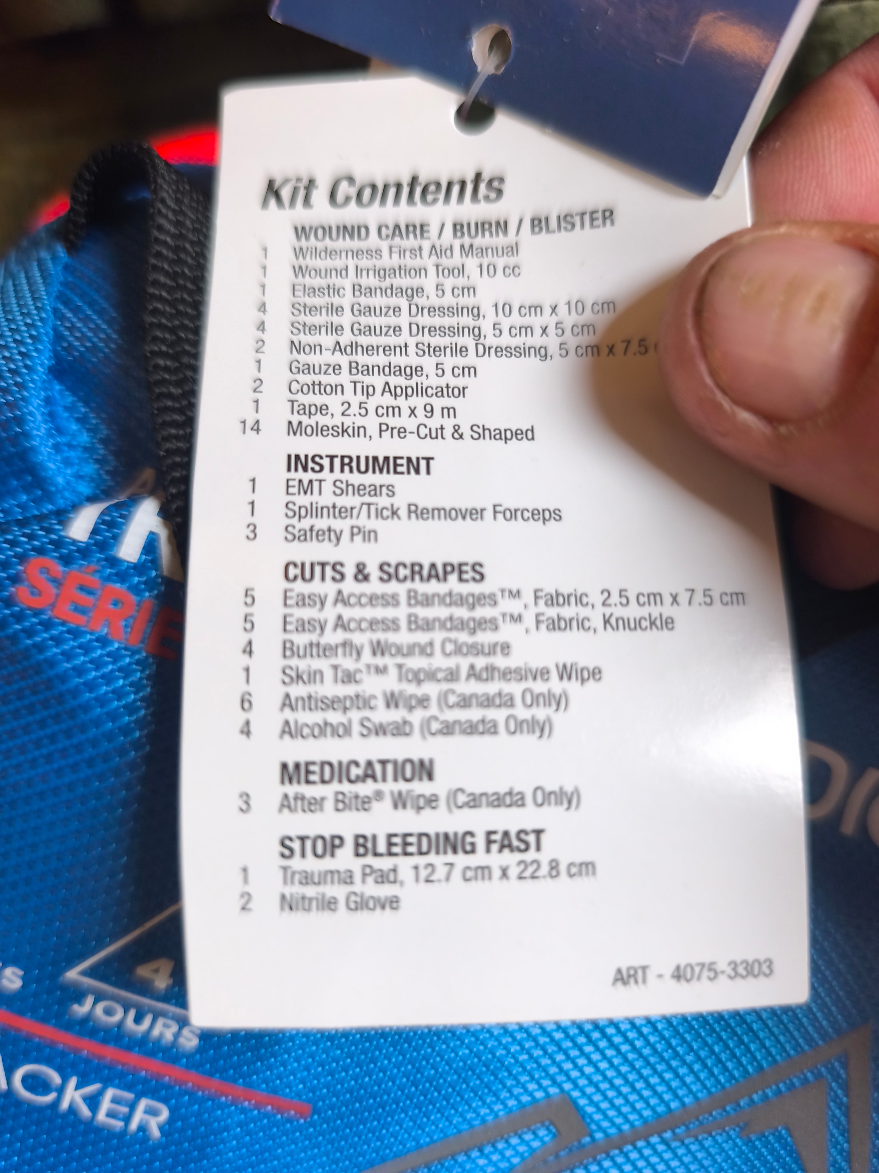 Førstehjælps kit, Adventure medical, backpacker