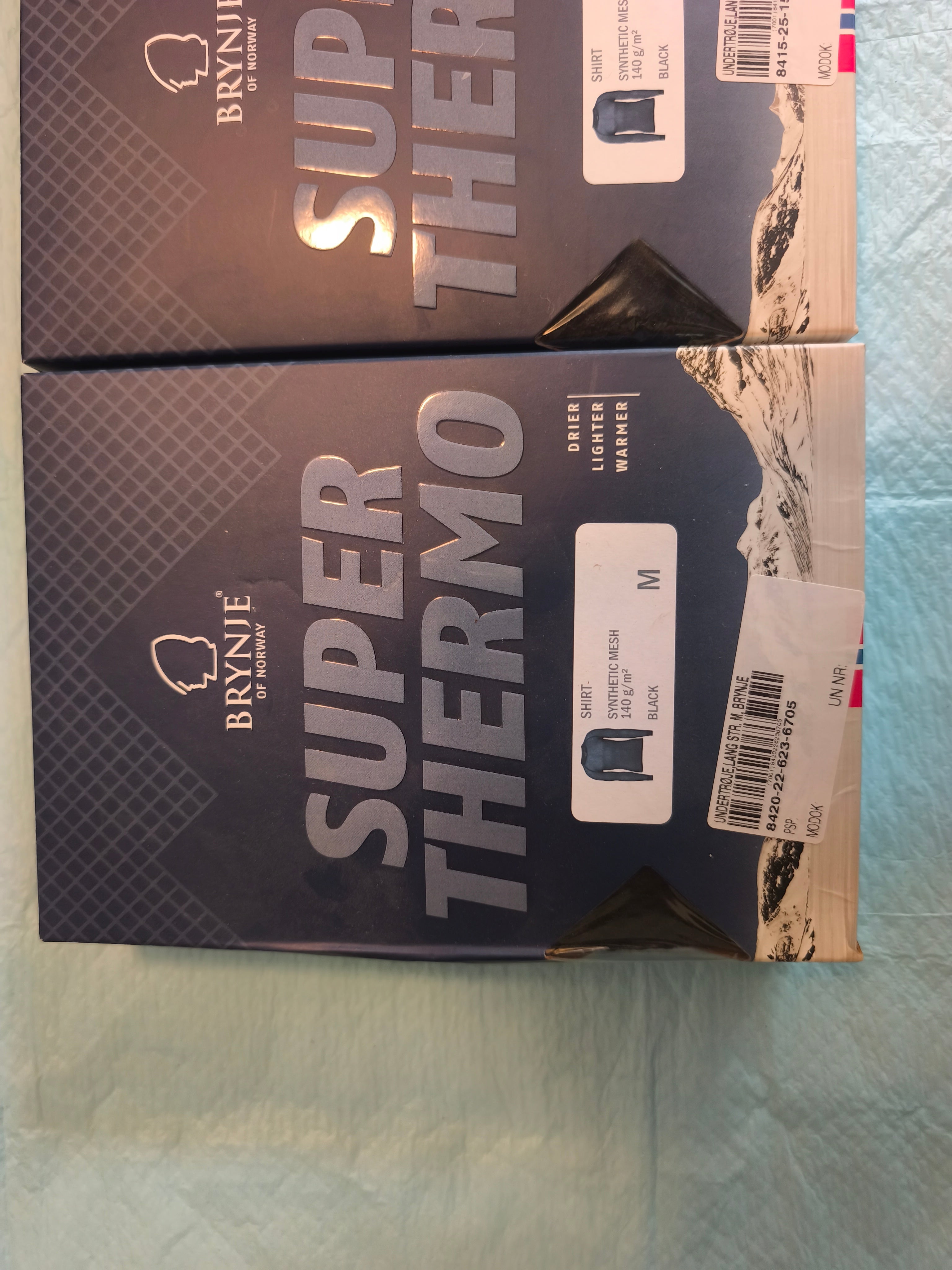 Brynje Super Thermo, Langærmet nettrøje med kort hals, Sort
