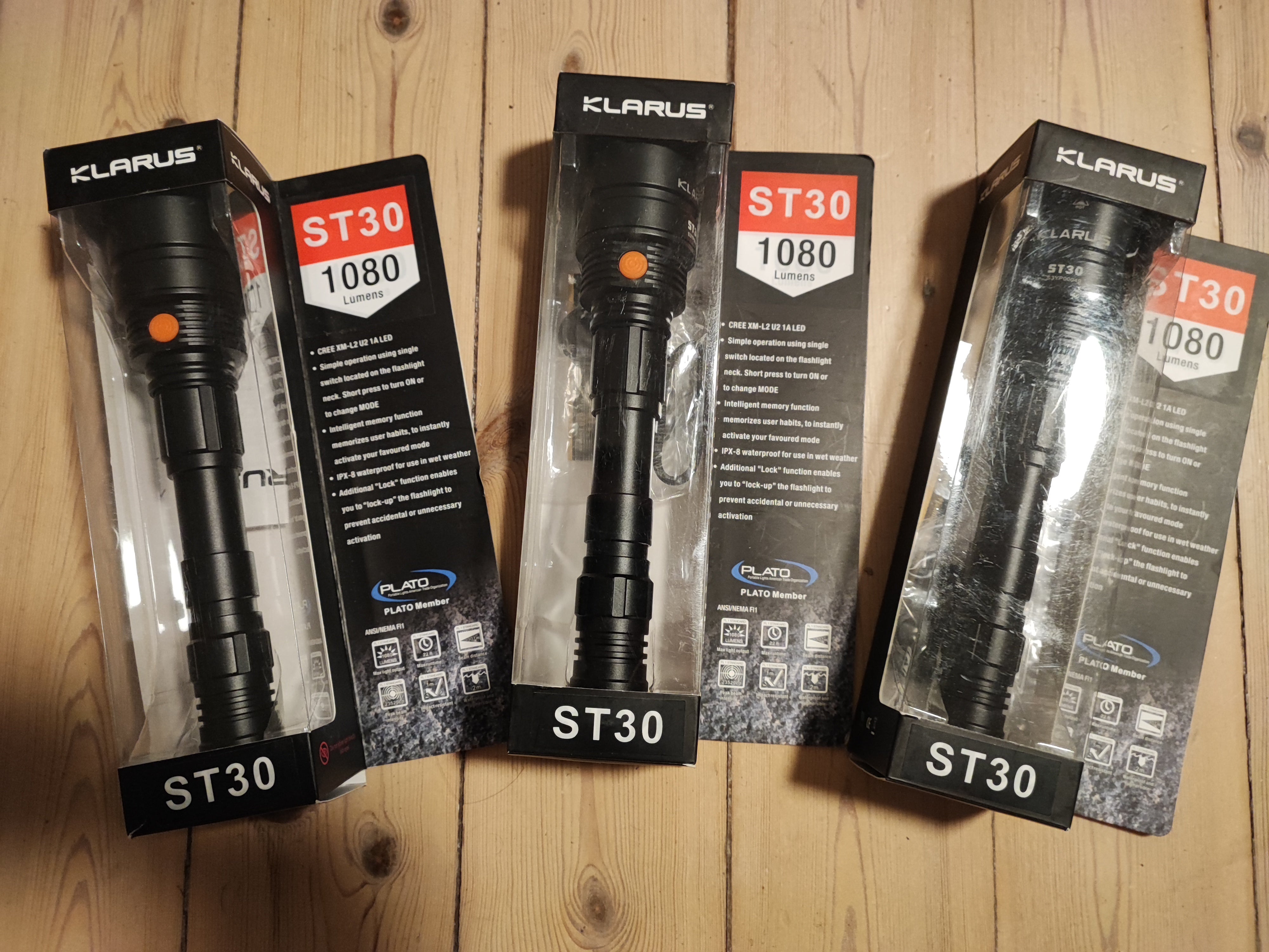 Klarus ST30, ny, 1080 lumens
