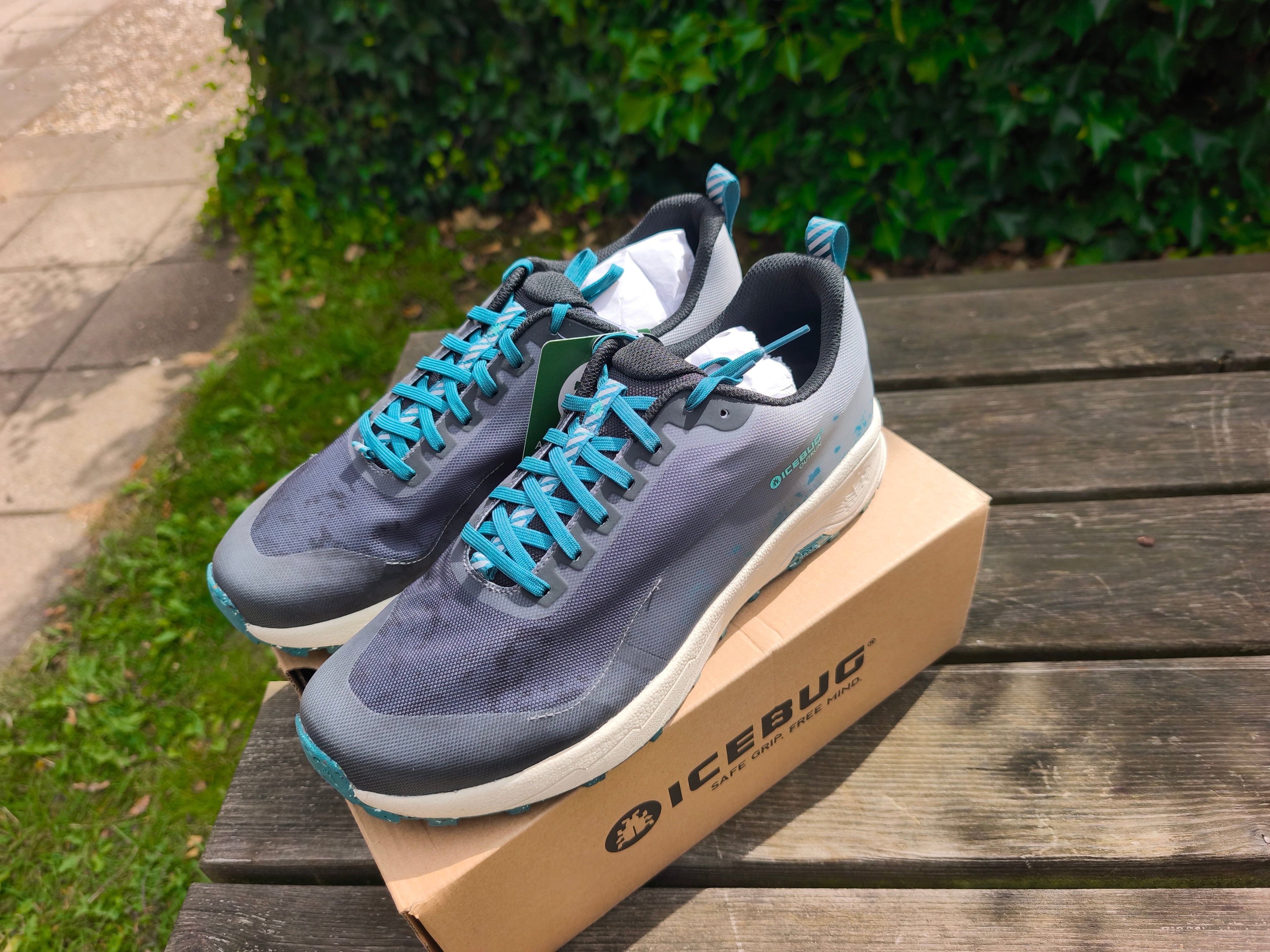 Icebug Outrun RB9X Herre, G93001-0A, Farve: Slategrey/Teal