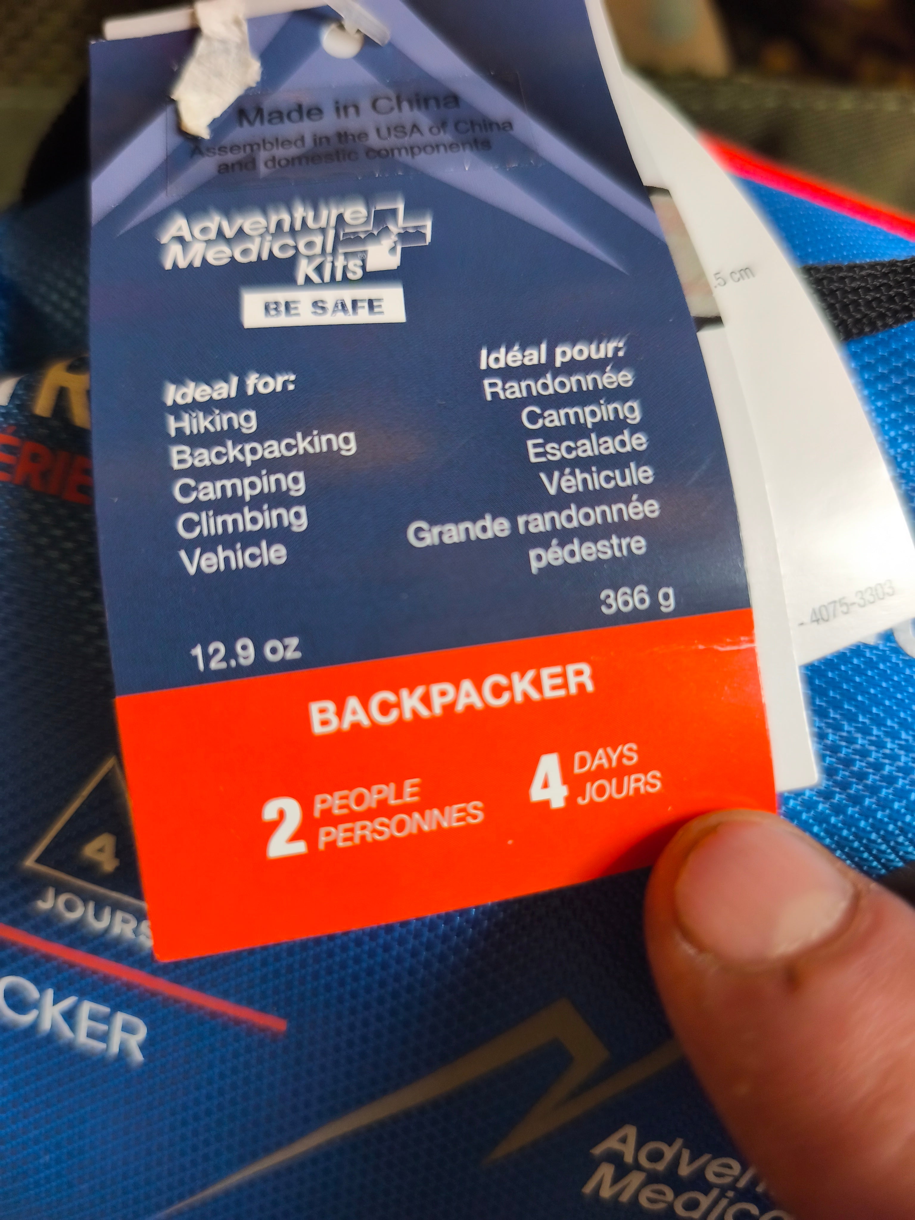 Førstehjælps kit, Adventure medical, backpacker