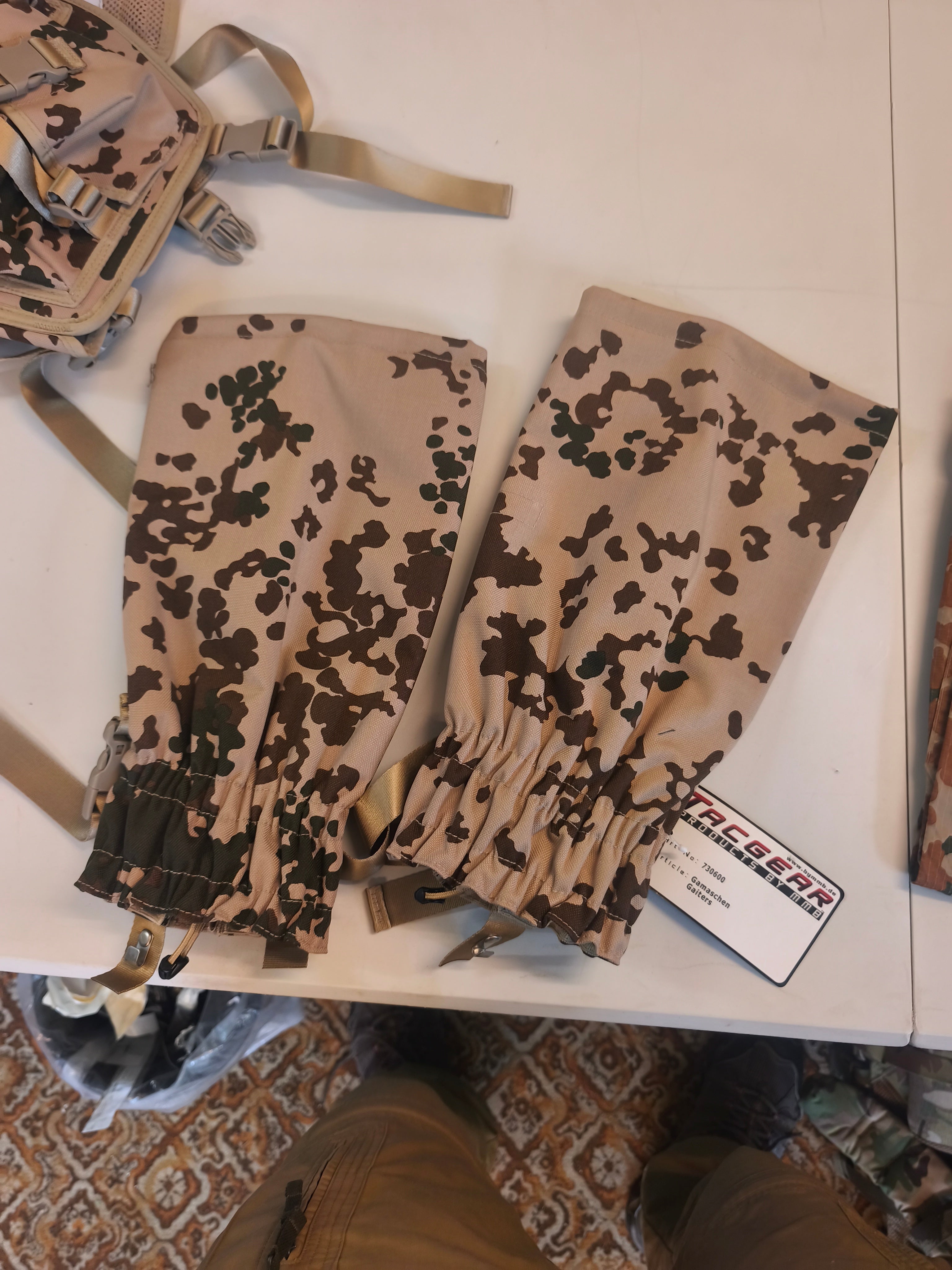 Tacgear Gaiters, ørken, ny