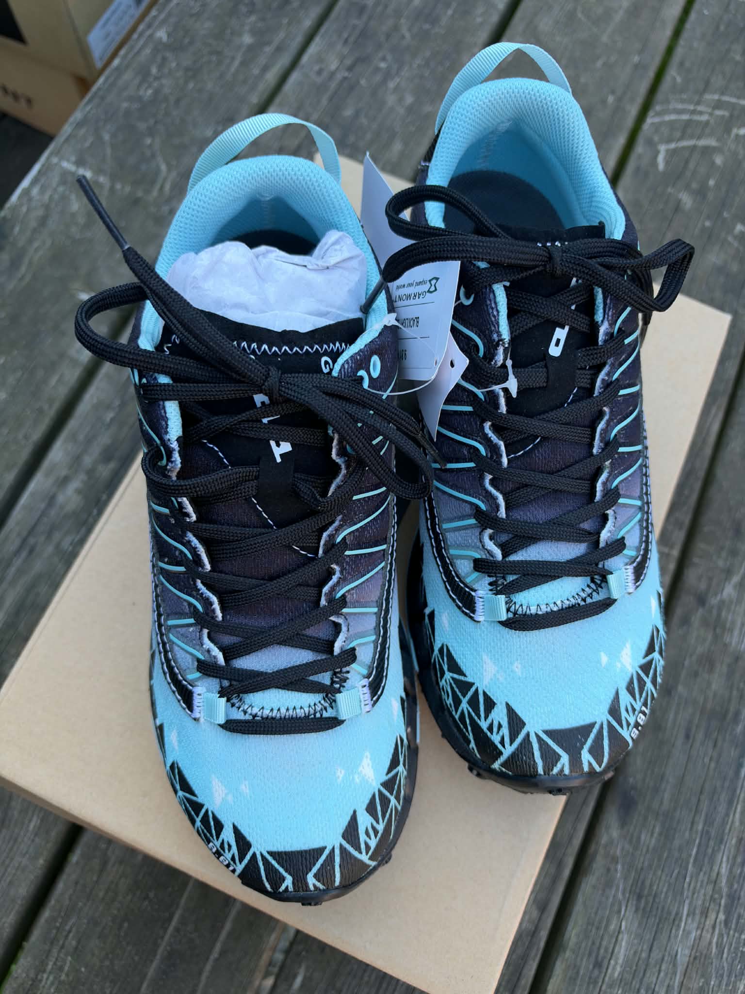Garmont Bolt Wms, black/light blue, størrelse 38, nye