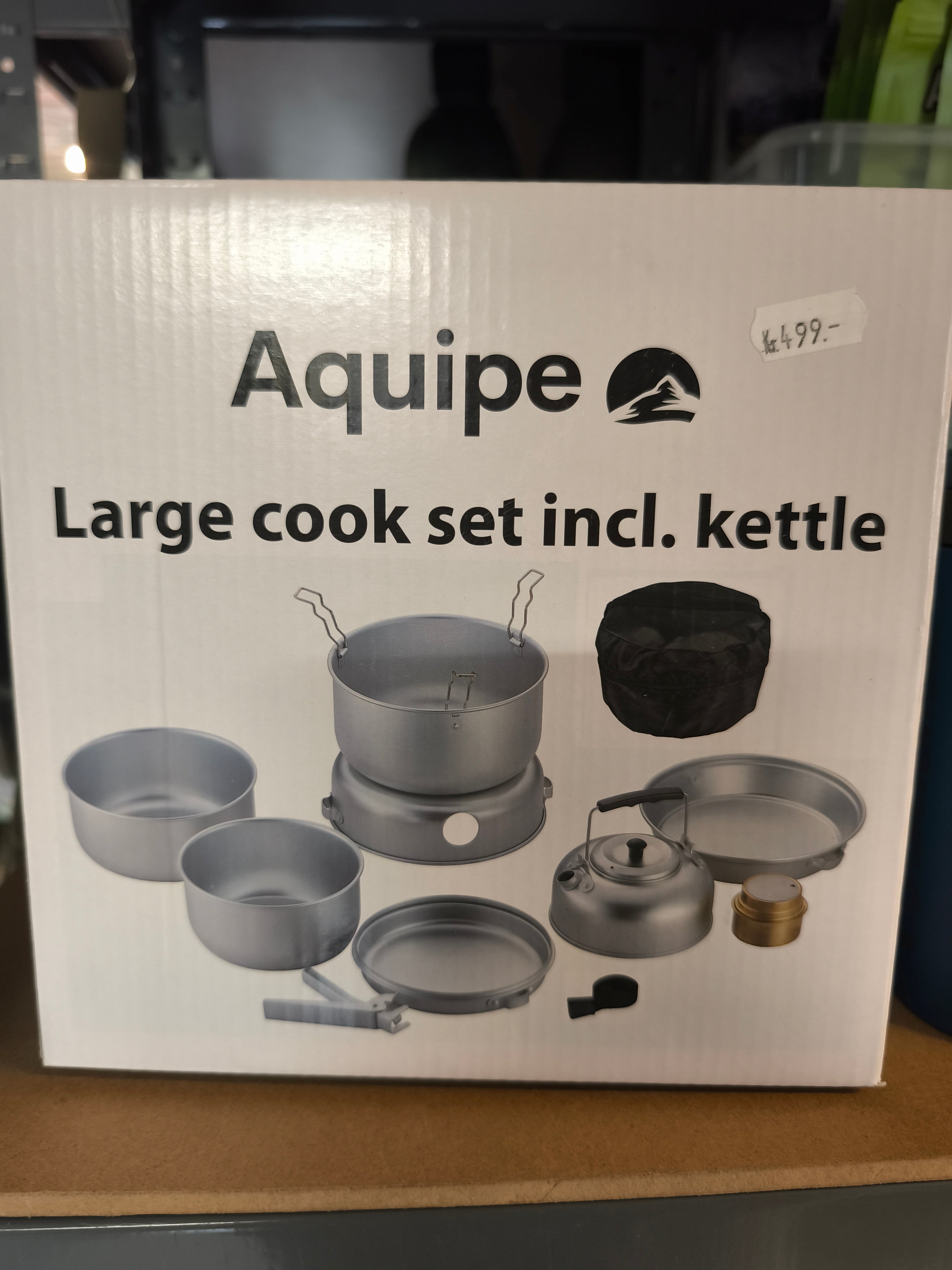 Stor kogegrejssæt med kedel