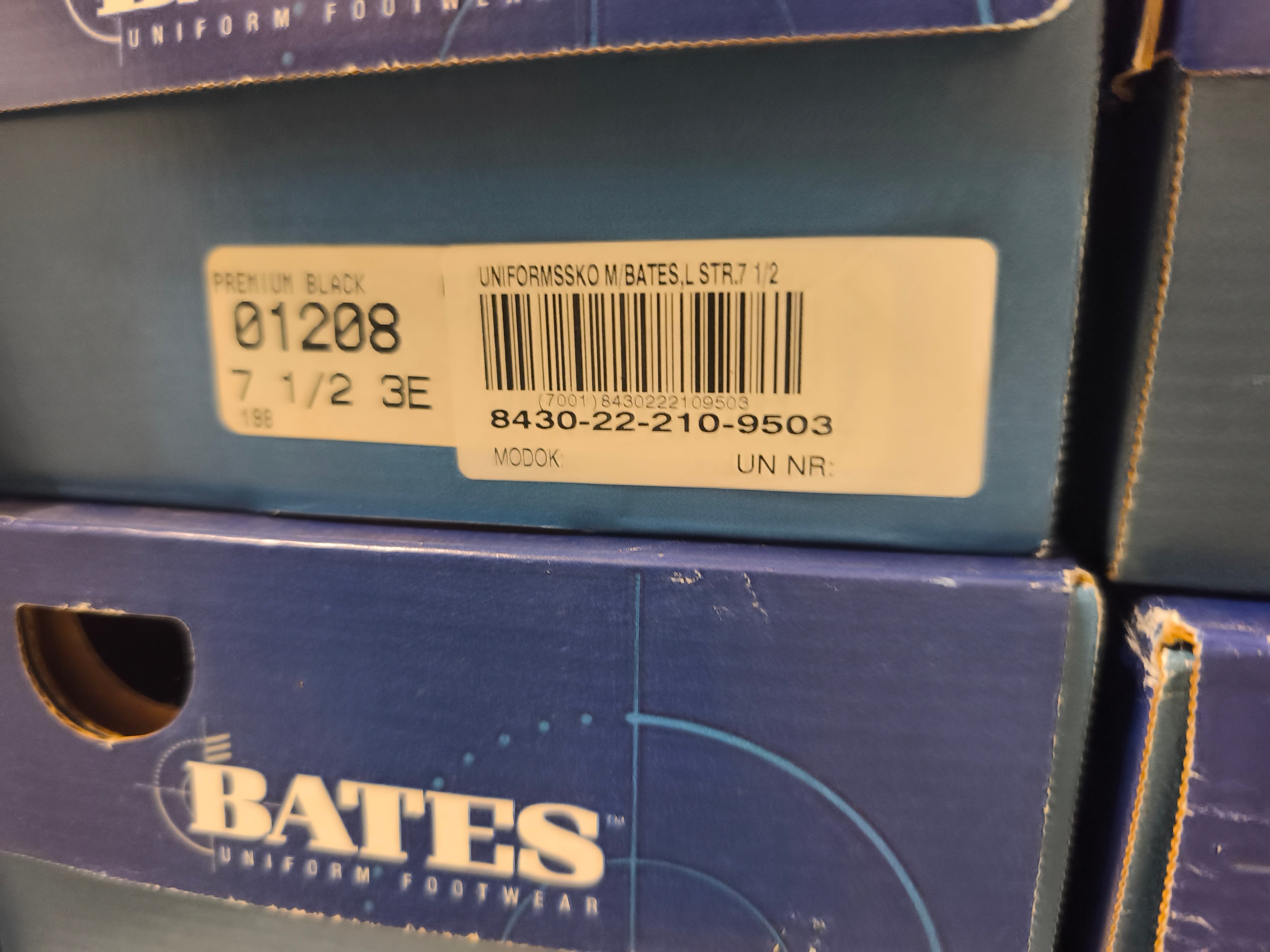 Bates Lak-uniforms sko, nye, størrelse 6 og 7,5