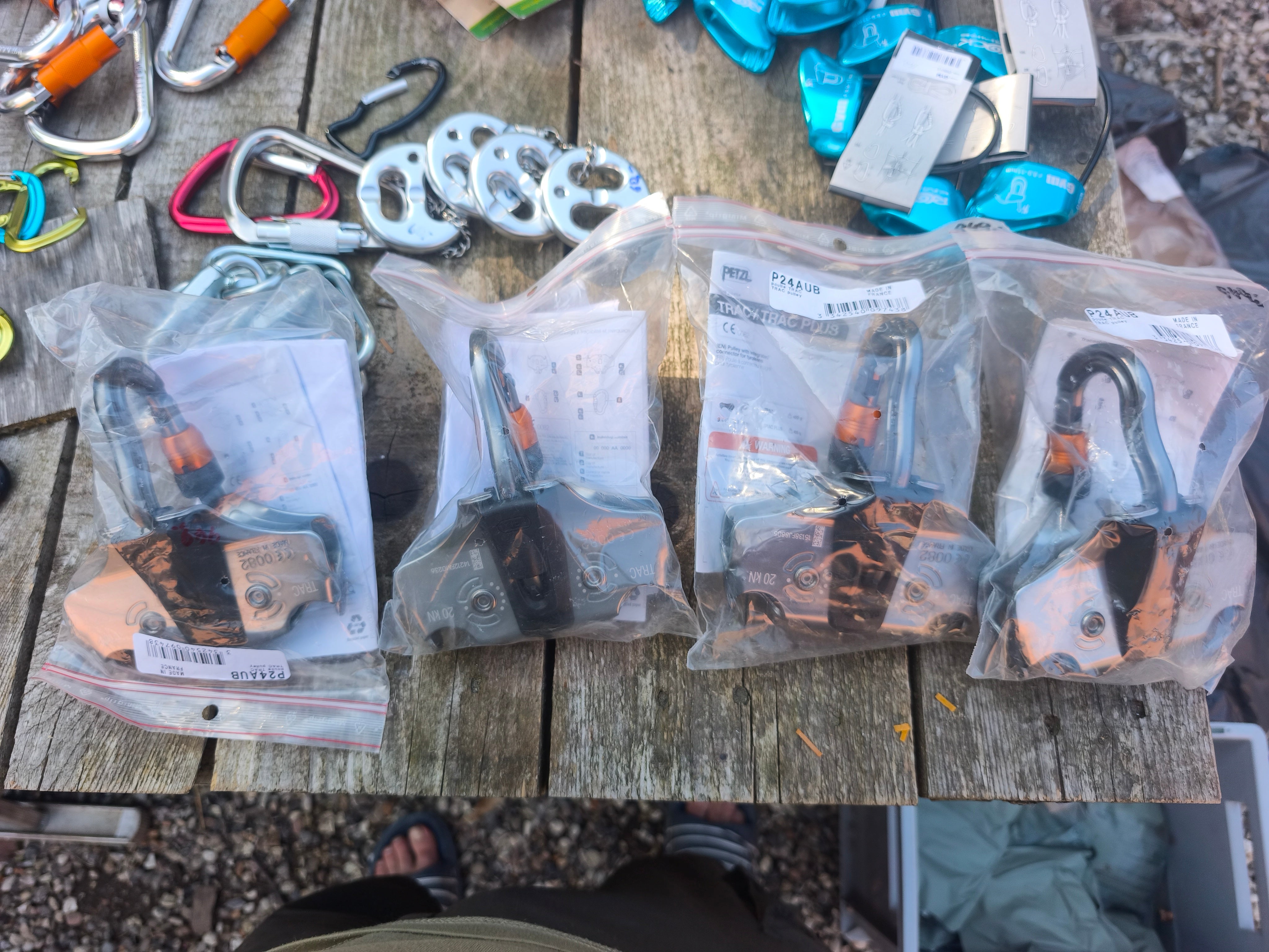 Petzl P24AUB track pulley til at lave rebbaner med. Nye