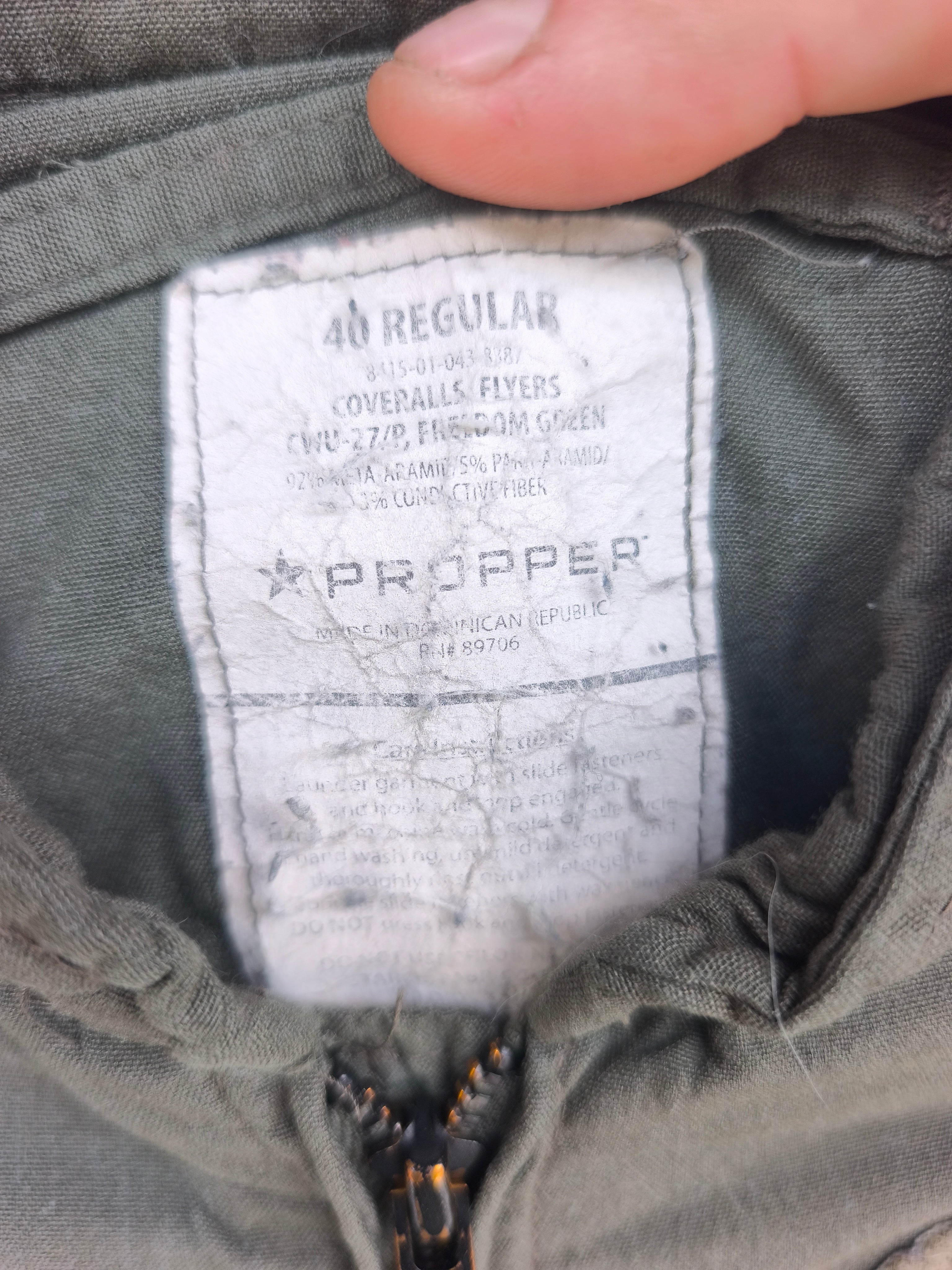 Nomex flightsuit fra Propper