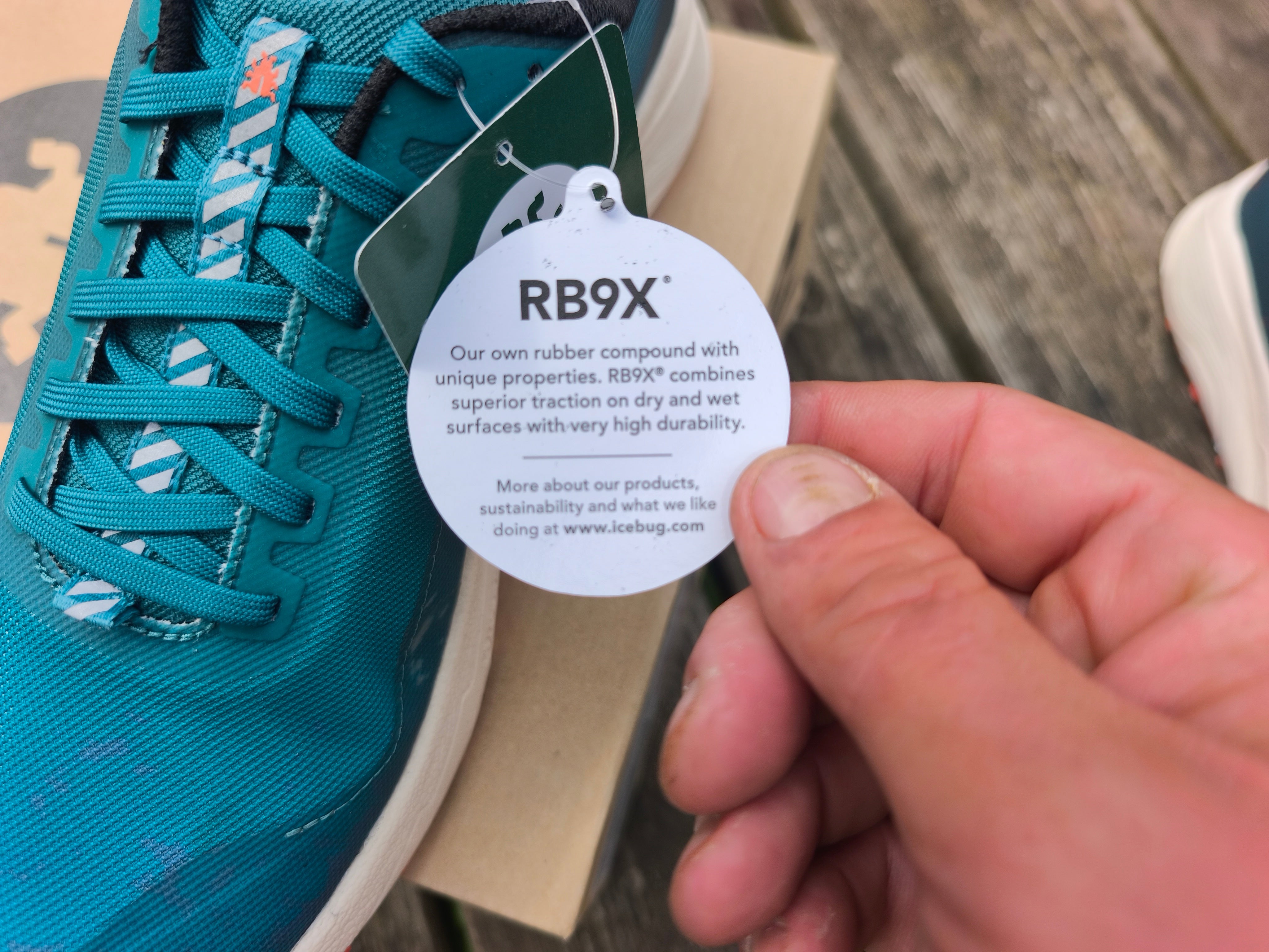 Icebug Outrun RB9X dame, G93002-0A, Farve: Teal/Mango