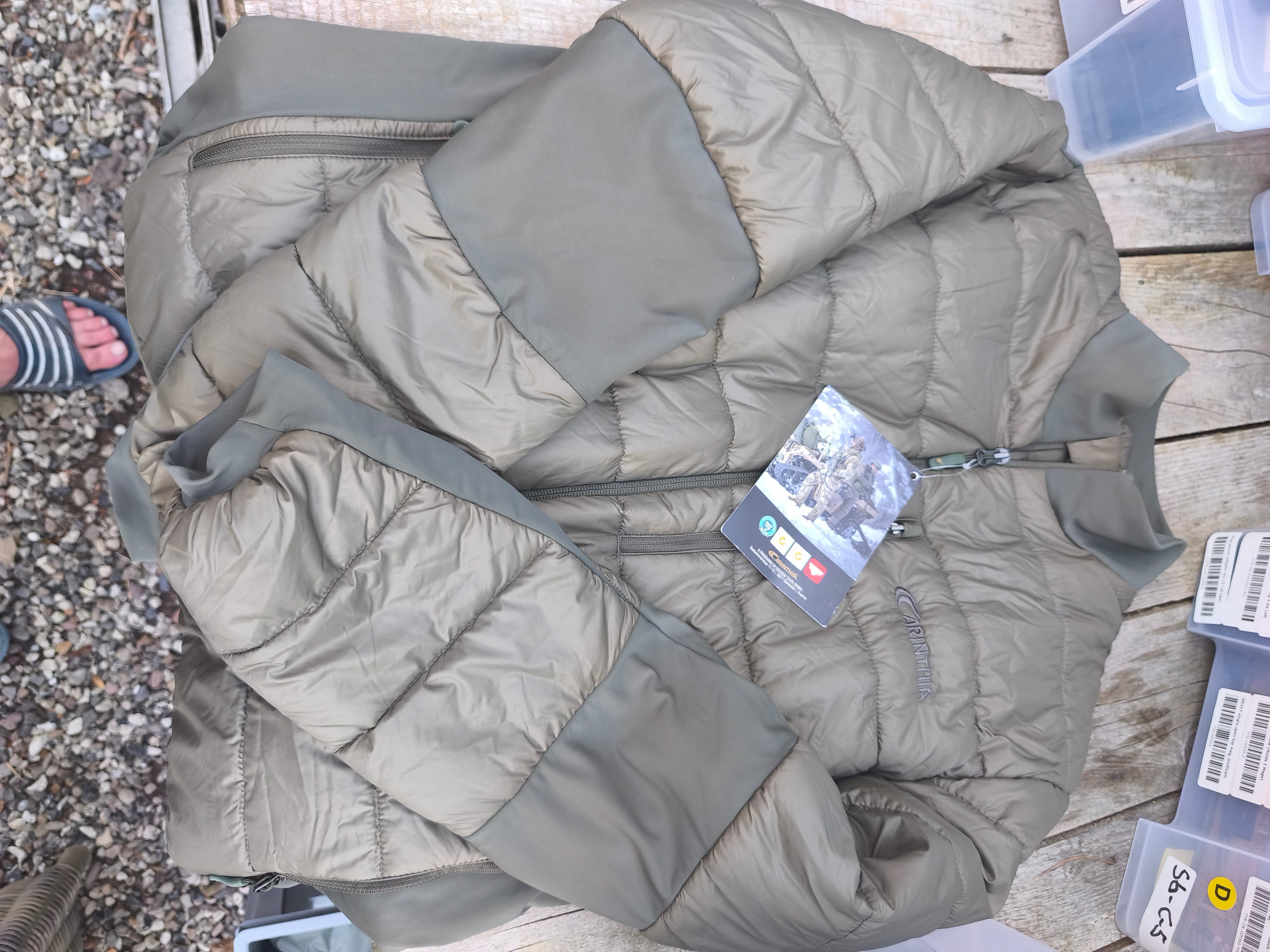 Carinthia jakke xl, oliven grøn