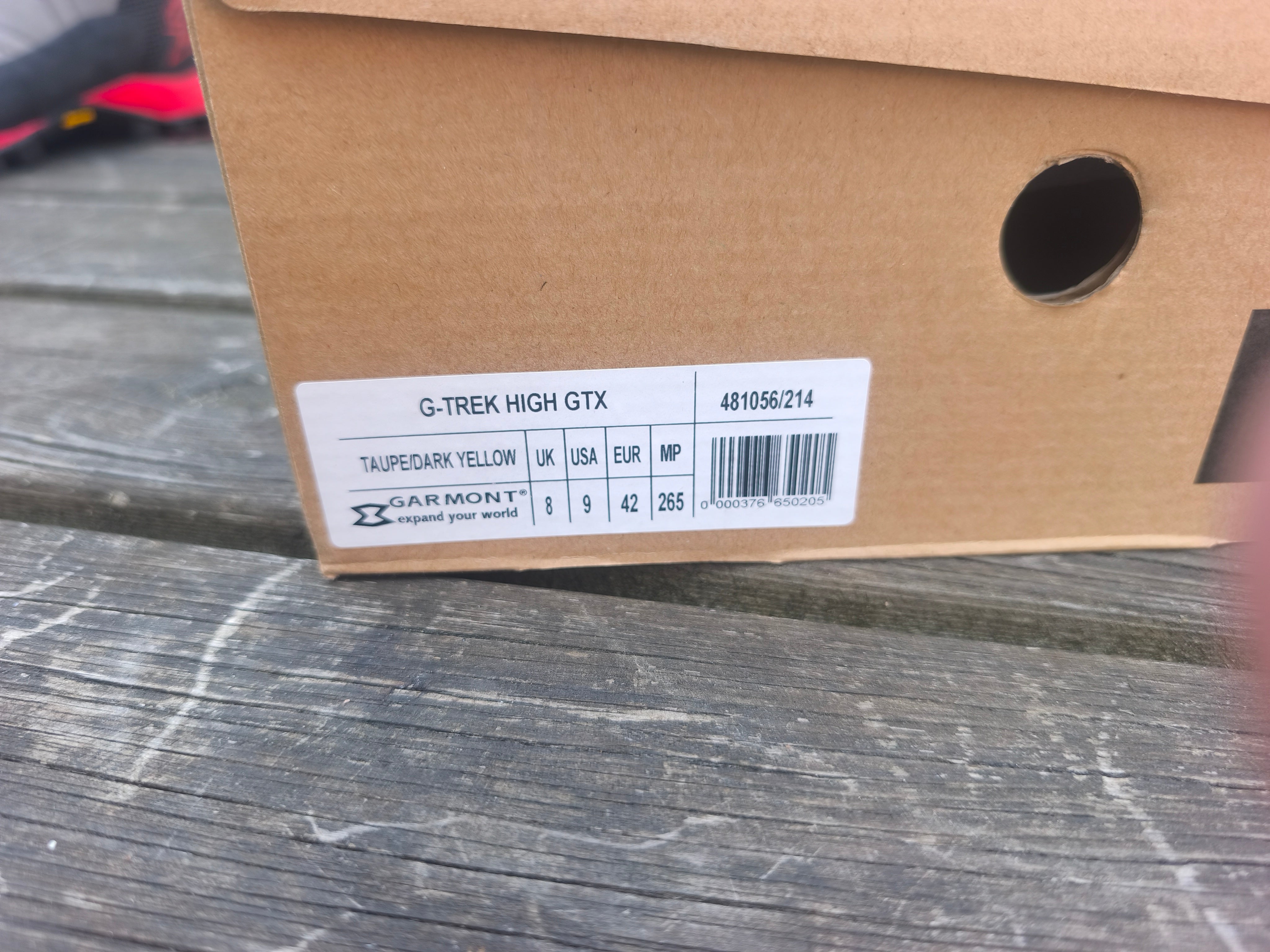 Garmont G-Trek High Goretex, Størrelse 42, farve Taupe/Dark Yellow