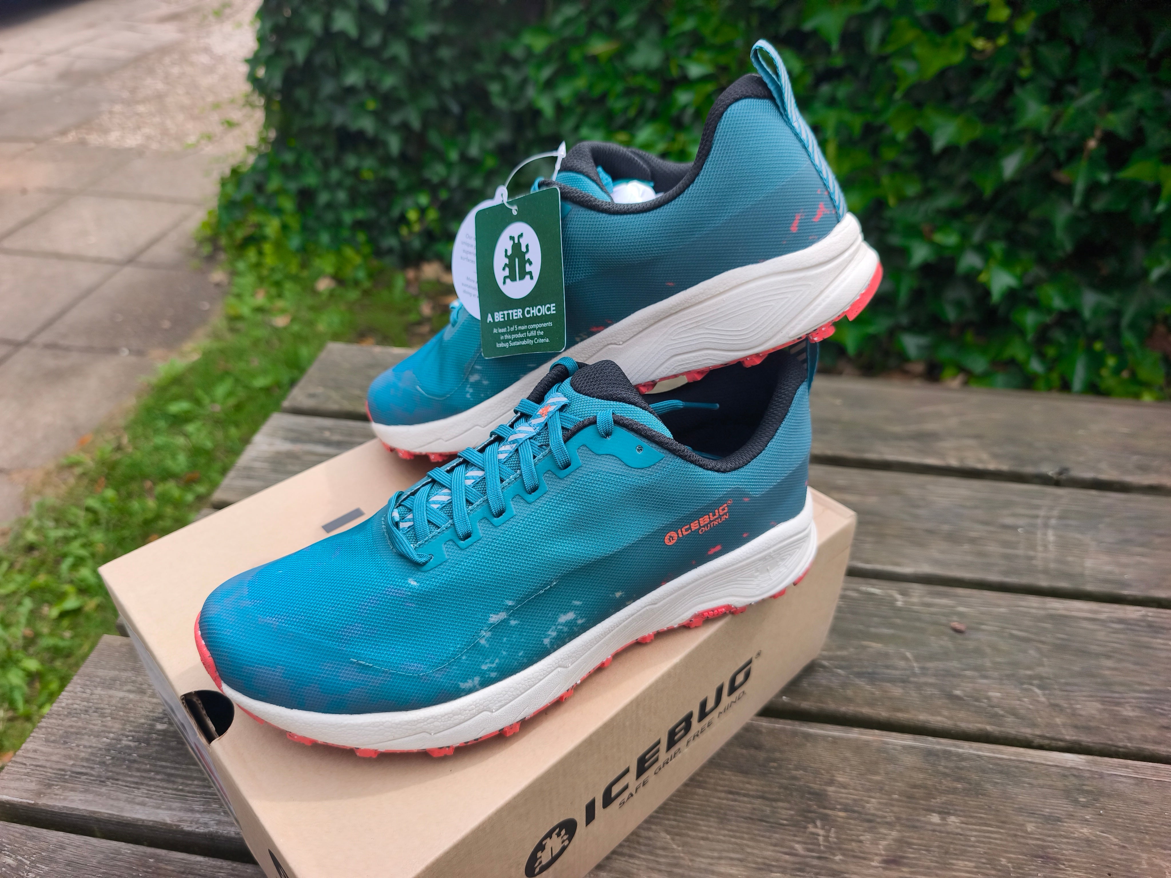 Icebug Outrun RB9X dame, G93002-0A, Farve: Teal/Mango